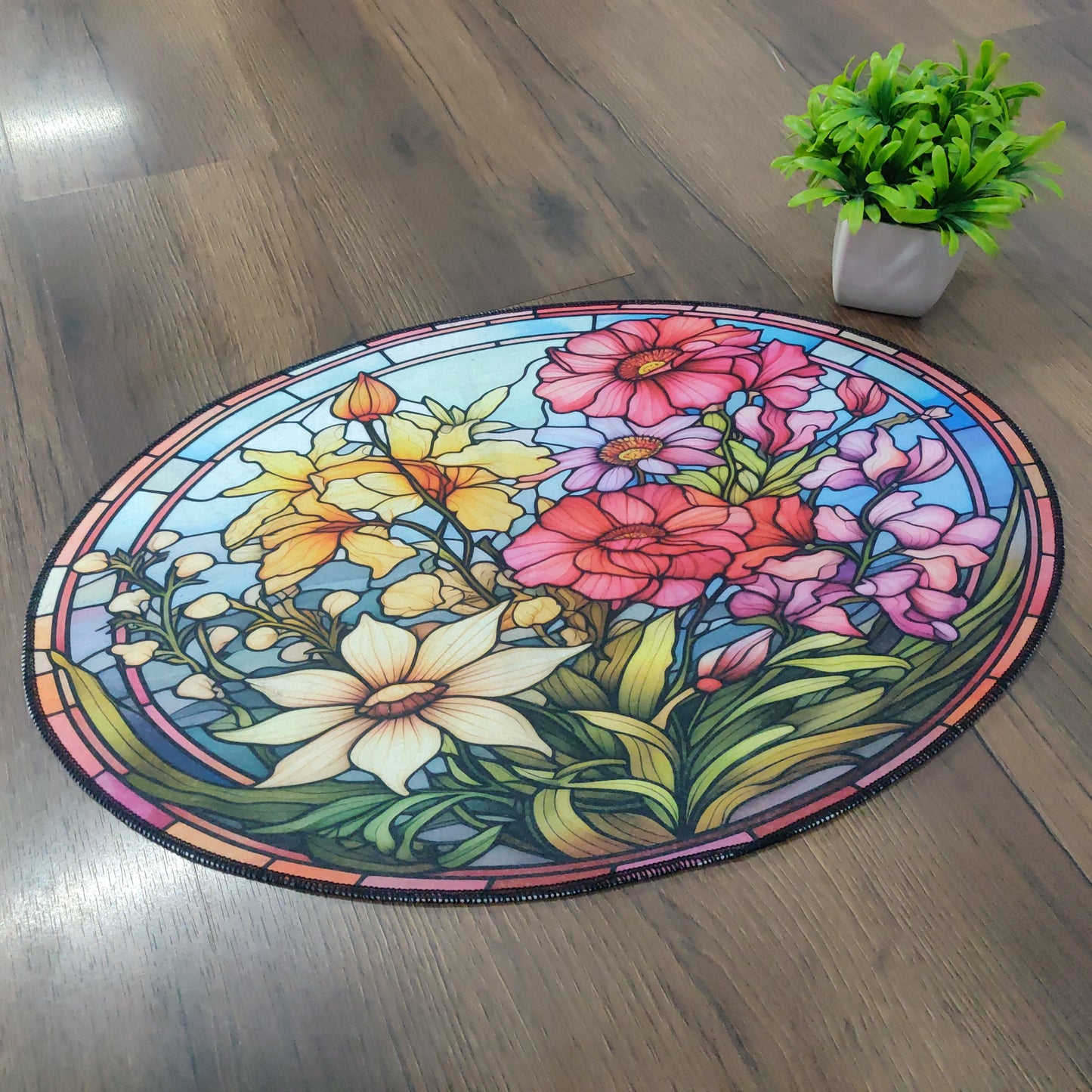 Avioni Oasis Collection |Anti-Slip, Washable, Premium Floral Print | Floor Mat/Bath Mat | Bath Mats-40x60 cms (Set of 3 Pieces) (Copy)