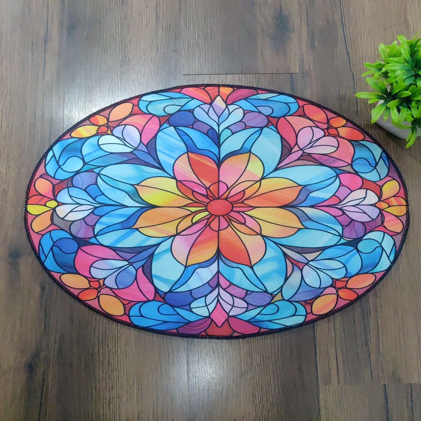 Avioni Oasis Collection |Anti-Slip, Washable, Premium Floral Print | Floor Mat/Bath Mat | Bath Mats-40x60 cms (Set of 3 Pieces)