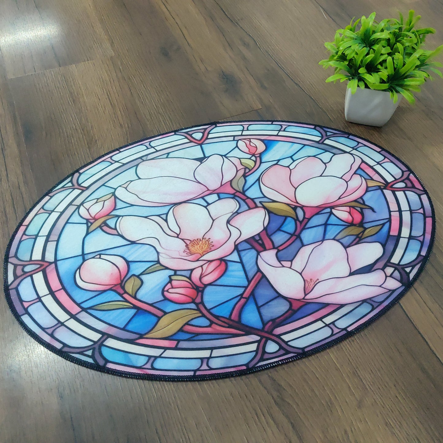 Avioni Oasis Collection |Anti-Slip, Washable, Premium Floral Print | Floor Mat/Bath Mat | Bath Mats-40x60 cms (Set of 3 Pieces)