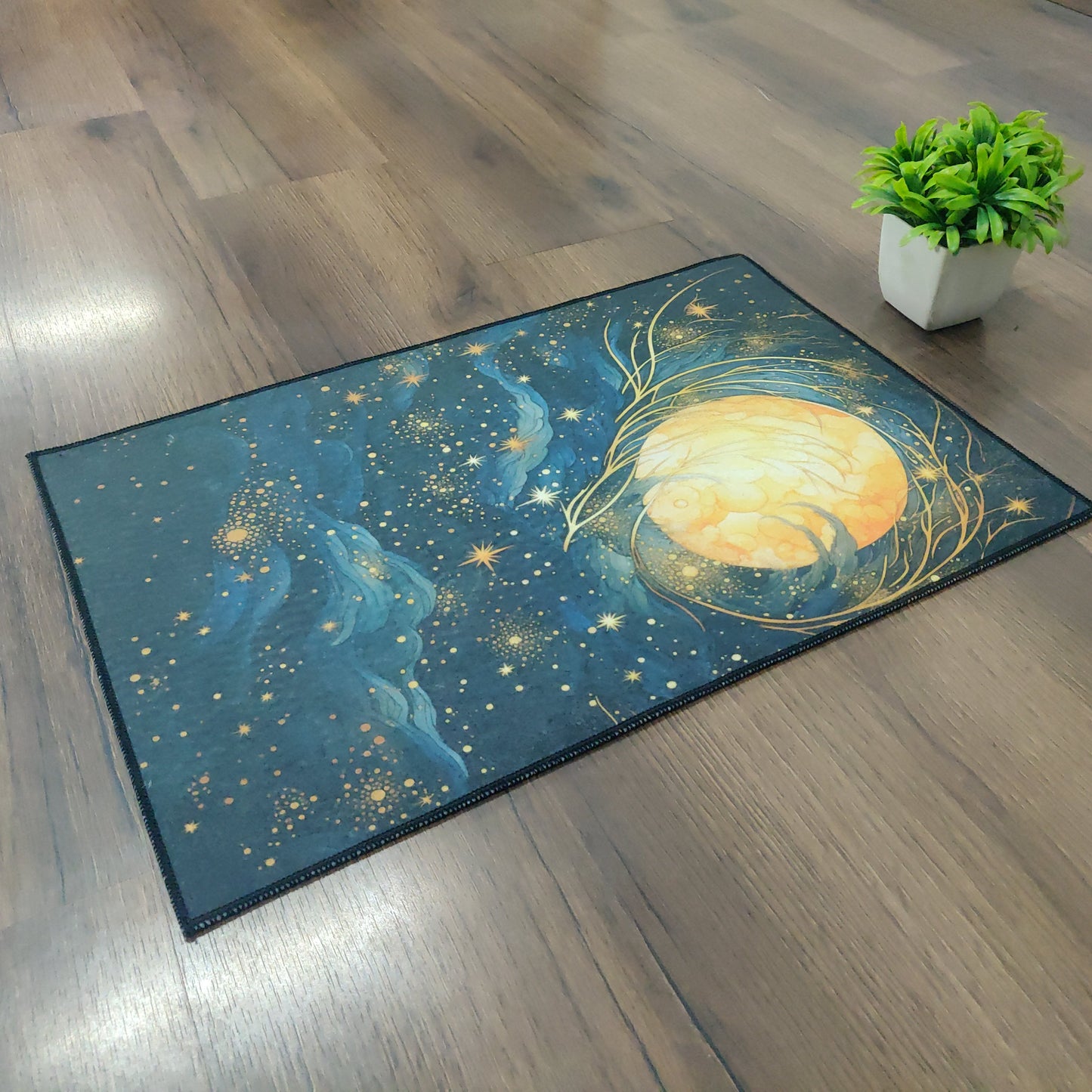 Avioni Oasis Collection |Anti-Slip, Washable, Premium Rectangular Moden Art Print | Floor Mat/Bath Mat | Bath Mats-40x60 cms (Set of 3 Pieces)