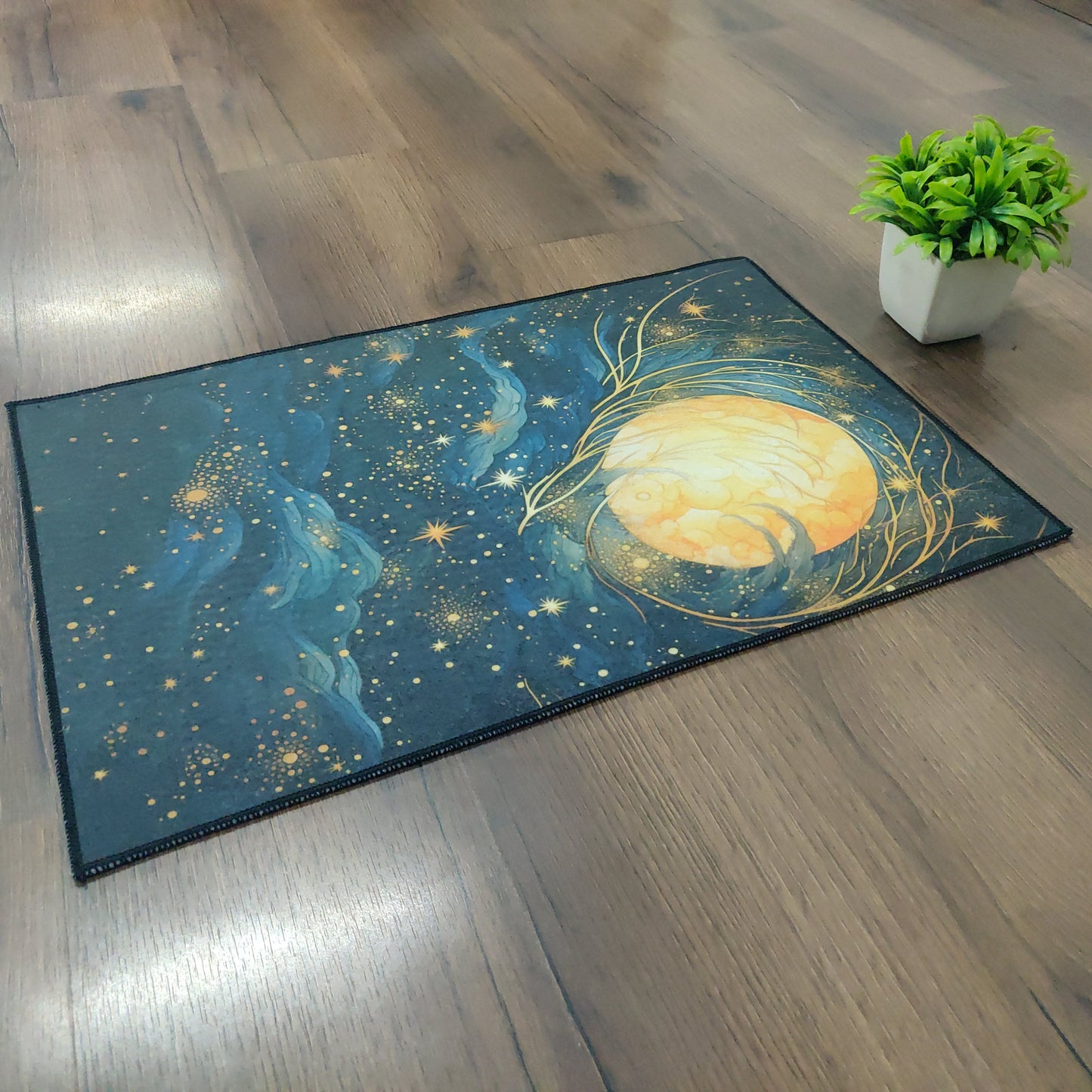 Avioni Oasis Collection |Anti-Slip, Washable, Premium Rectangular Moden Art Print | Floor Mat/Bath Mat | Bath Mats-40x60 cms (Set of 3 Pieces)