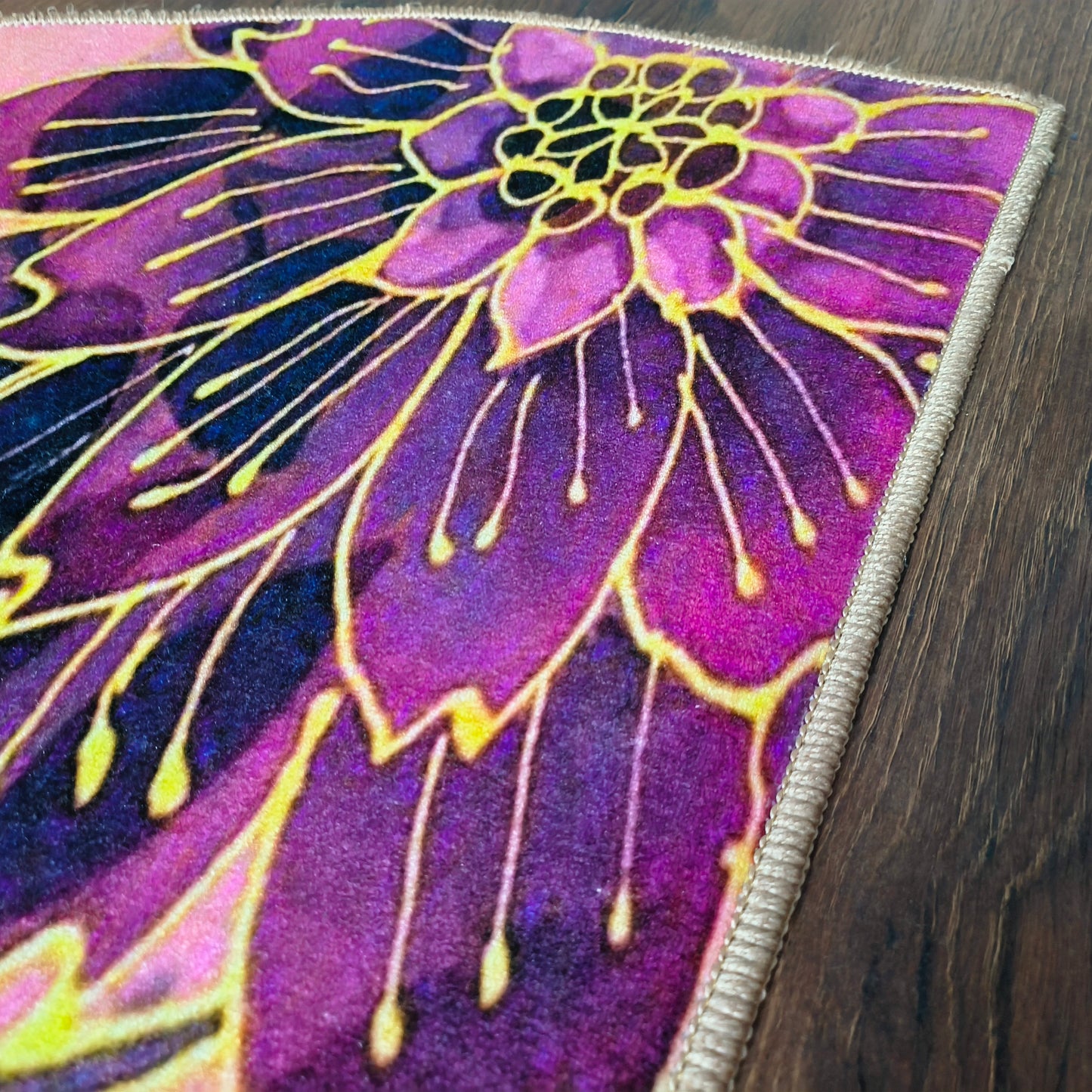 Avioni Home | Crescent Collection | Floor Mats in Flower Design Multi Colour | Anti Slip, Durable & Washable | Outdoor & Indoor