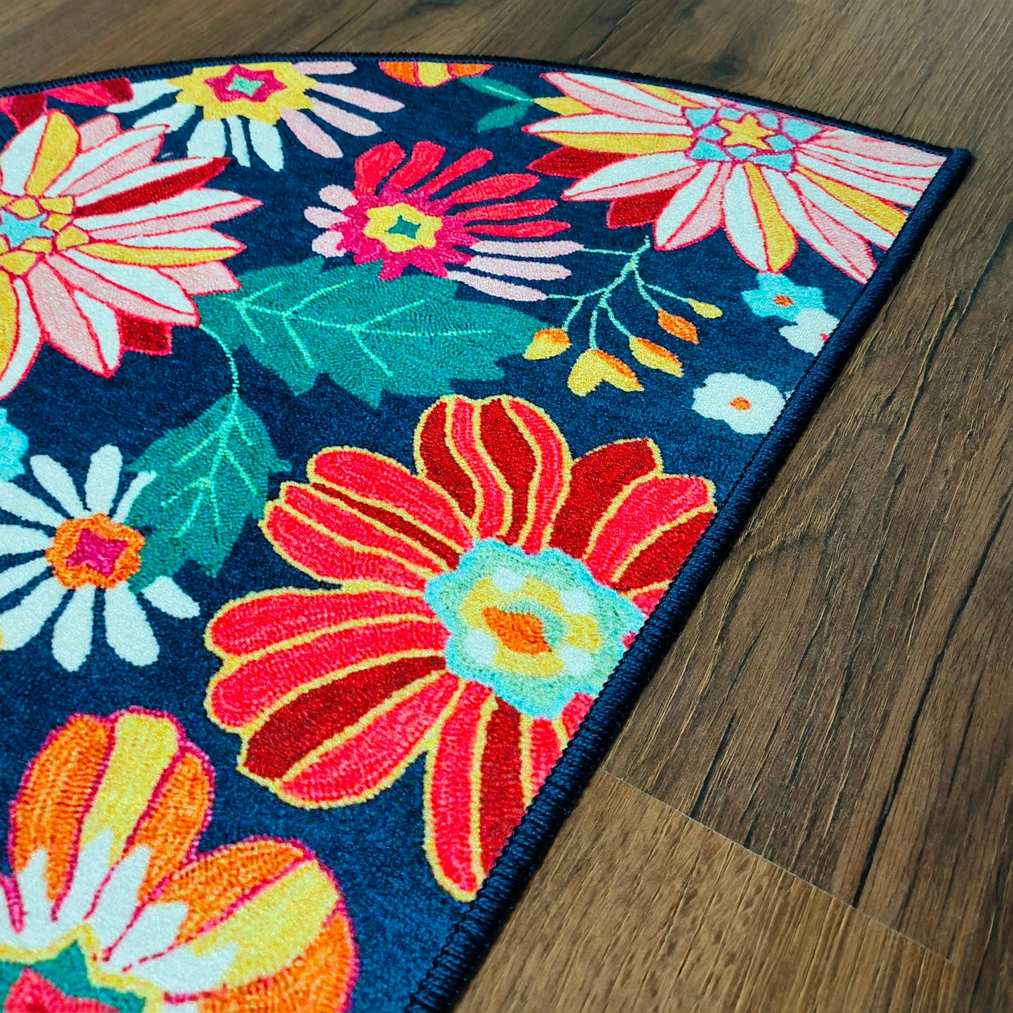 Avioni Home | Crescent Collection | Floor Mats in Flower Design Multi Colour | Anti Slip, Durable & Washable | Outdoor & Indoor
