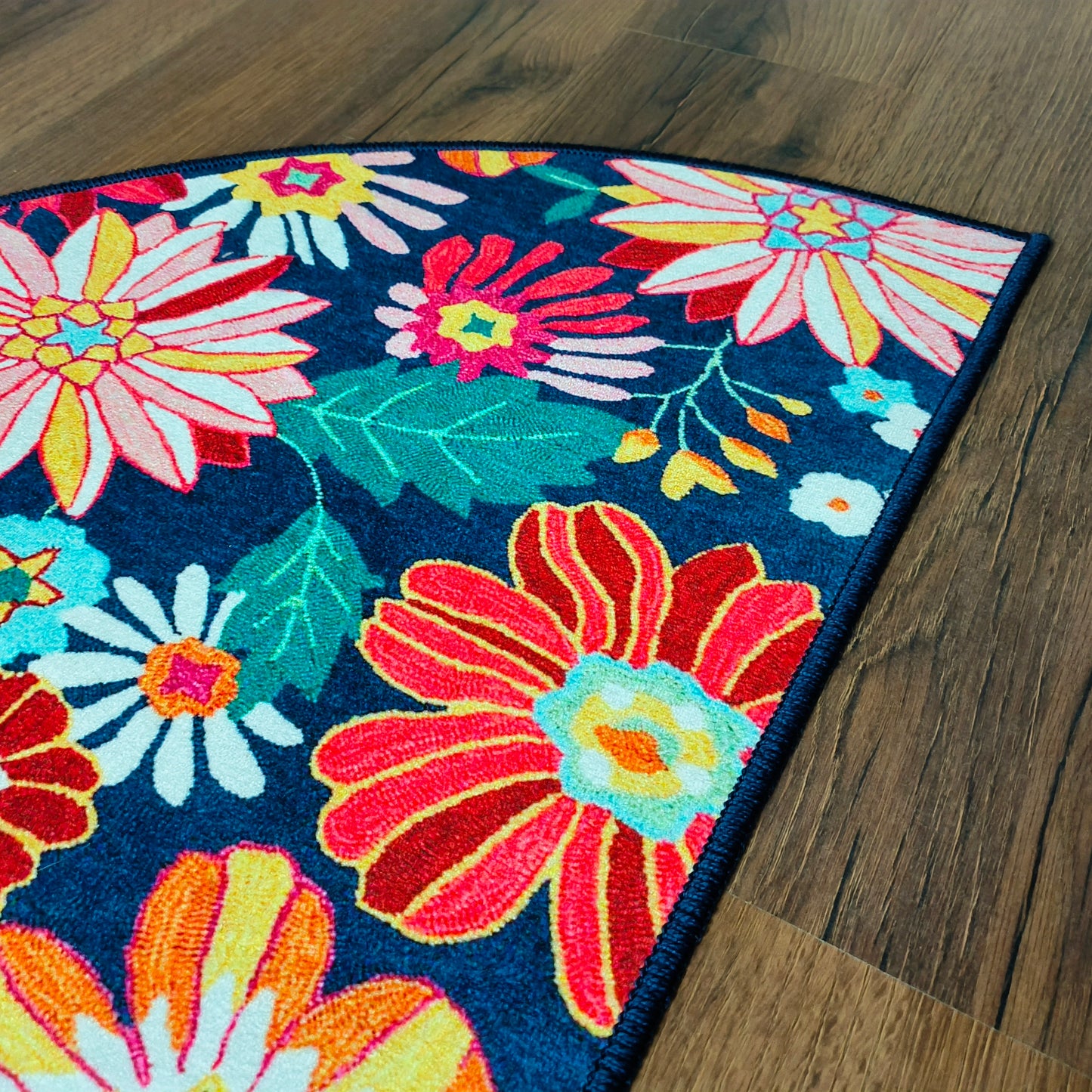 Avioni Home | Crescent Collection | Floor Mats in Flower Design Multi Colour | Anti Slip, Durable & Washable | Outdoor & Indoor