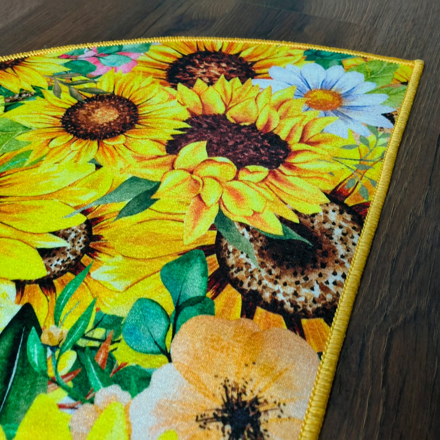 Avioni Home | Crescent Collection | Floor Mats in Flower Design Multi Colour | Anti Slip, Durable & Washable | Outdoor & Indoor