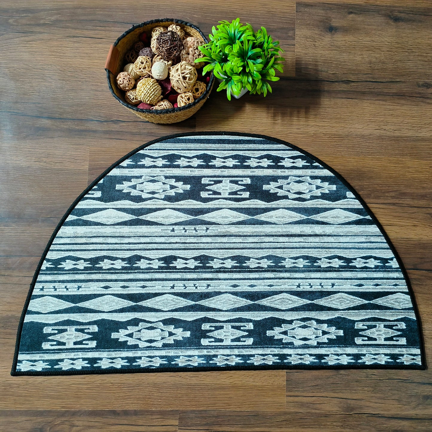 Avioni Home | Crescent Collection | Floor Mats in Boho Design Multi Colour | Anti Slip, Durable & Washable | Outdoor & Indoor