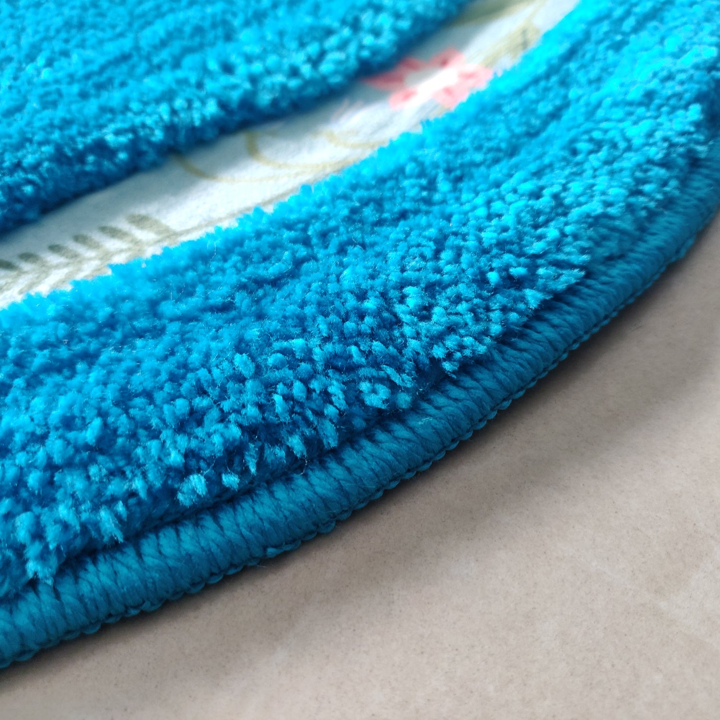 Avioni Home| Zengrove Floormat Collection | Soft Shaggy Oval Shape Floor mat /Door Mat | Turquoise | Fluffy & 10mm Thick Mat | 40 x 60 CM