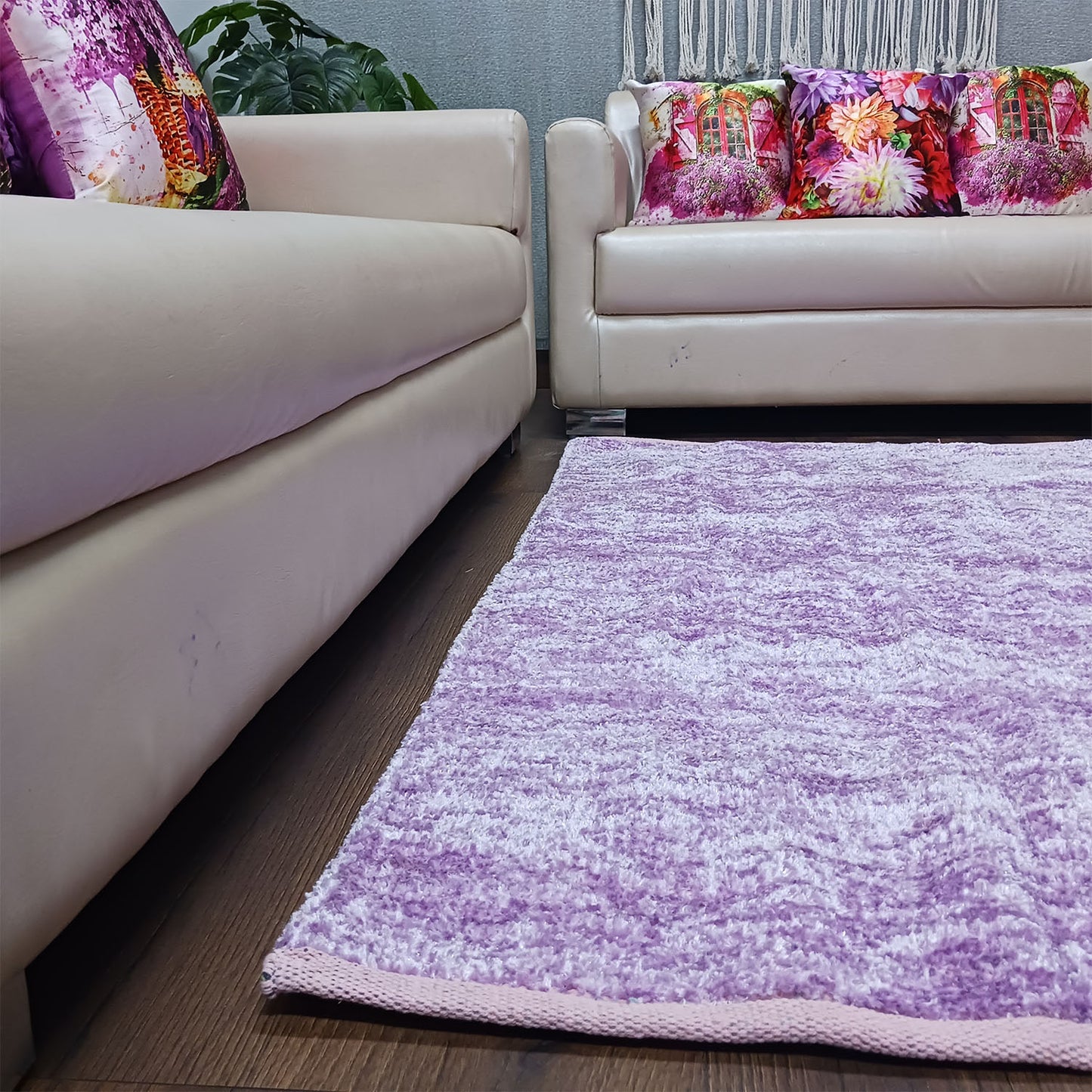 Avioni Handloom Rugs by Master Artisans | Soft Touch | Home Washable | Purple | Reversible
