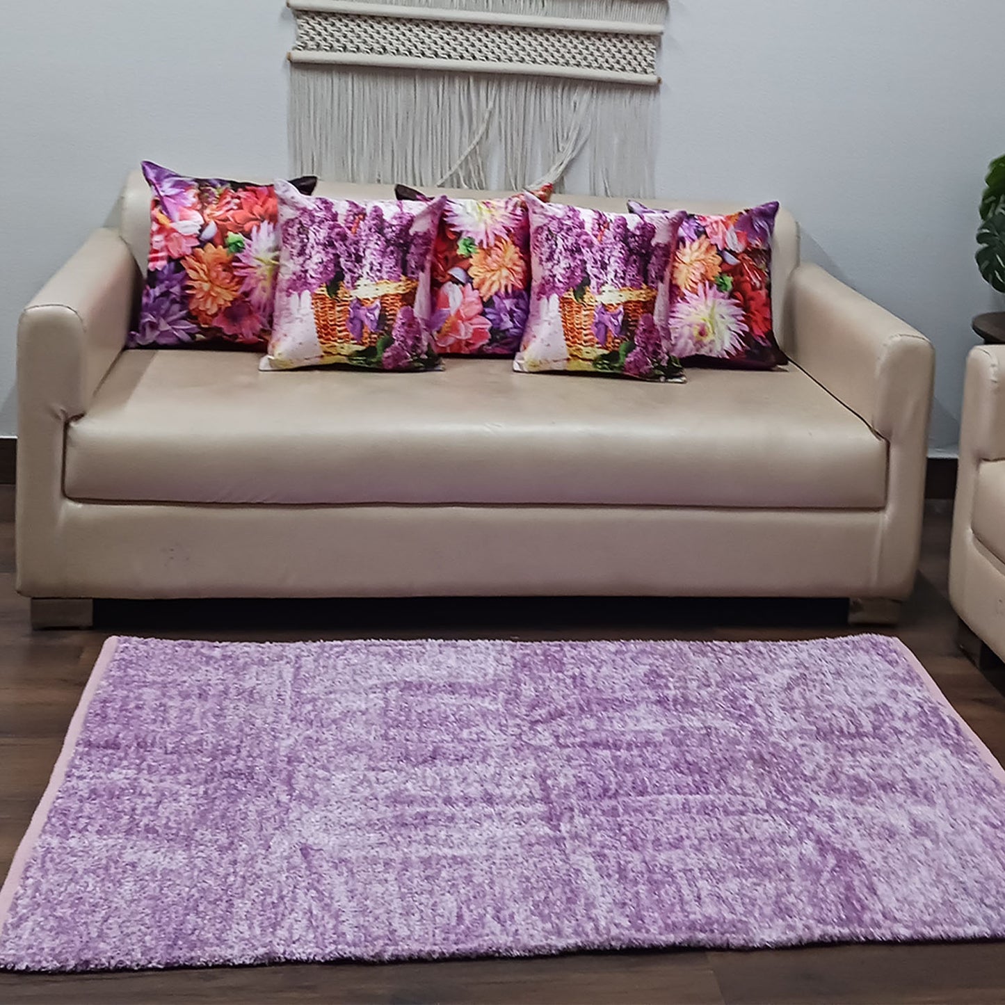 Avioni Handloom Rugs by Master Artisans | Soft Touch | Home Washable | Purple | Reversible