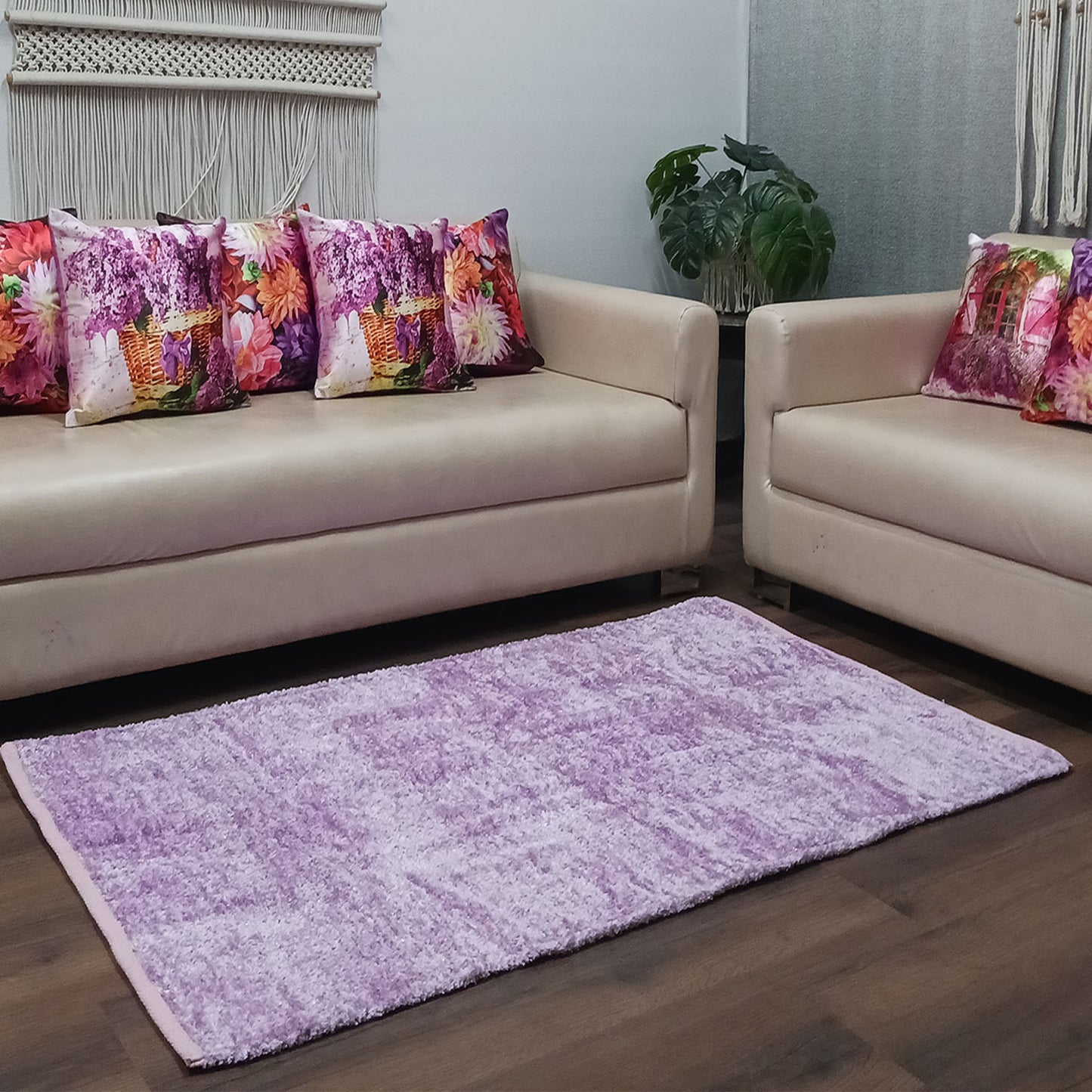 Avioni Handloom Rugs by Master Artisans | Soft Touch | Home Washable | Purple | Reversible
