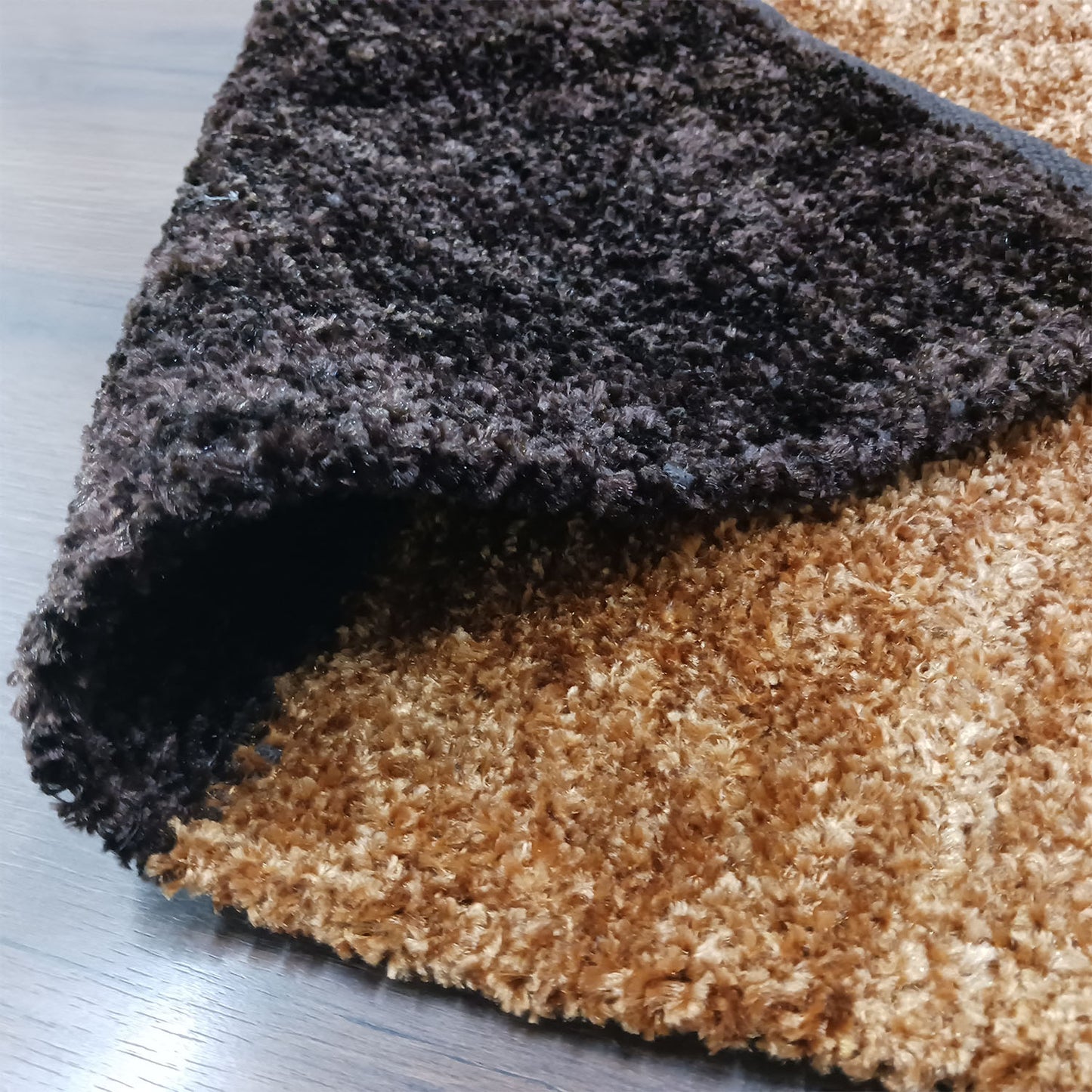 Avioni Handloom Rugs | Master Artisans Work | Feather like Luxurious Silk Soft Touch | Home Washable | Brown Gradient Design | Reversible