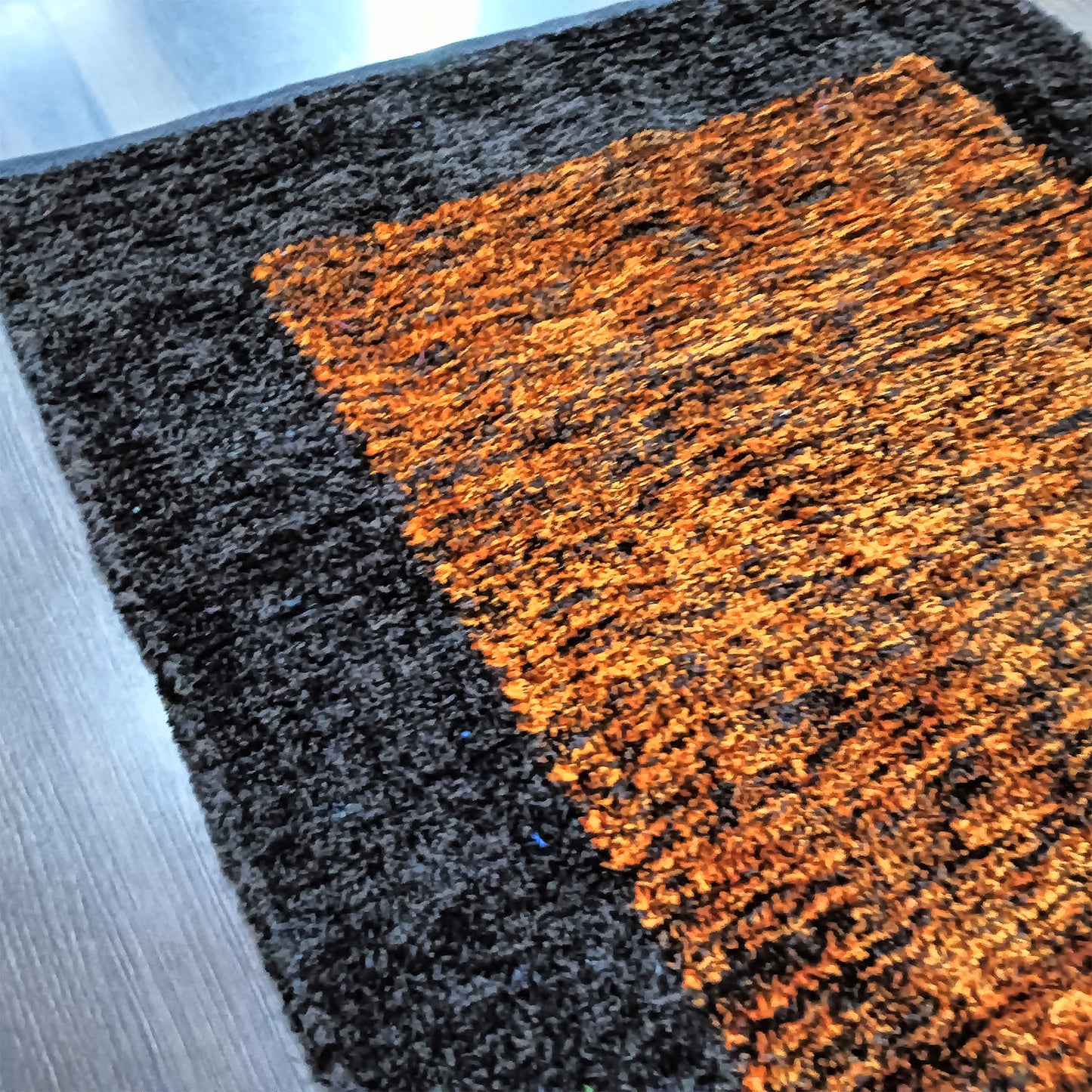 Avioni Handloom Cut Shuttle Rugs | Master Artisans Work | Feather like Luxurious Silk Soft Touch | Home Washable | Coffee and Gold Yellow | Reversible