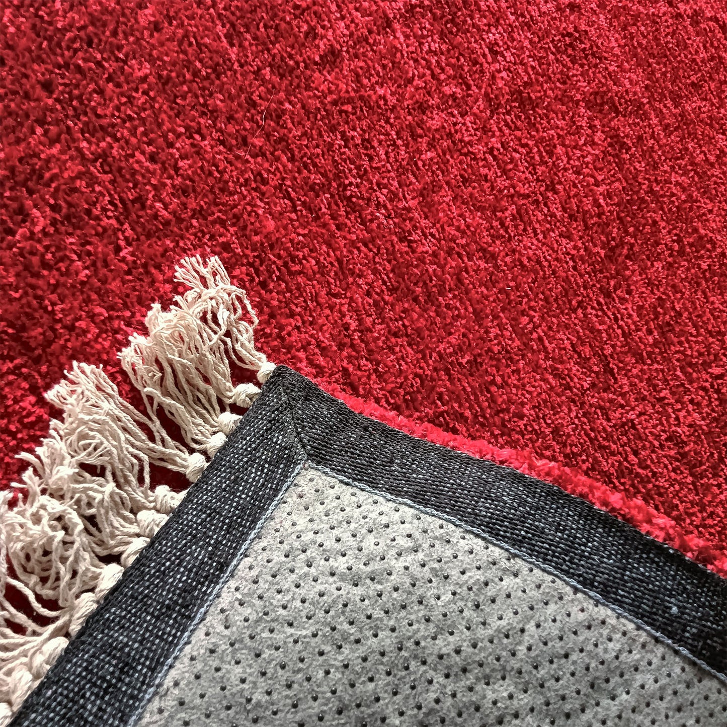Avioni Carpets for Living Room/Pooja Room – Neo Modern Collection Red Carpet/Rug – 90cm x 150cm (~3×5 Feet)