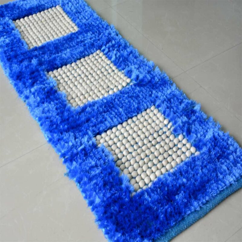 Buy Bed Side Runner /Shaggy Rugs(56 X 140 ) In Blue By Avioni