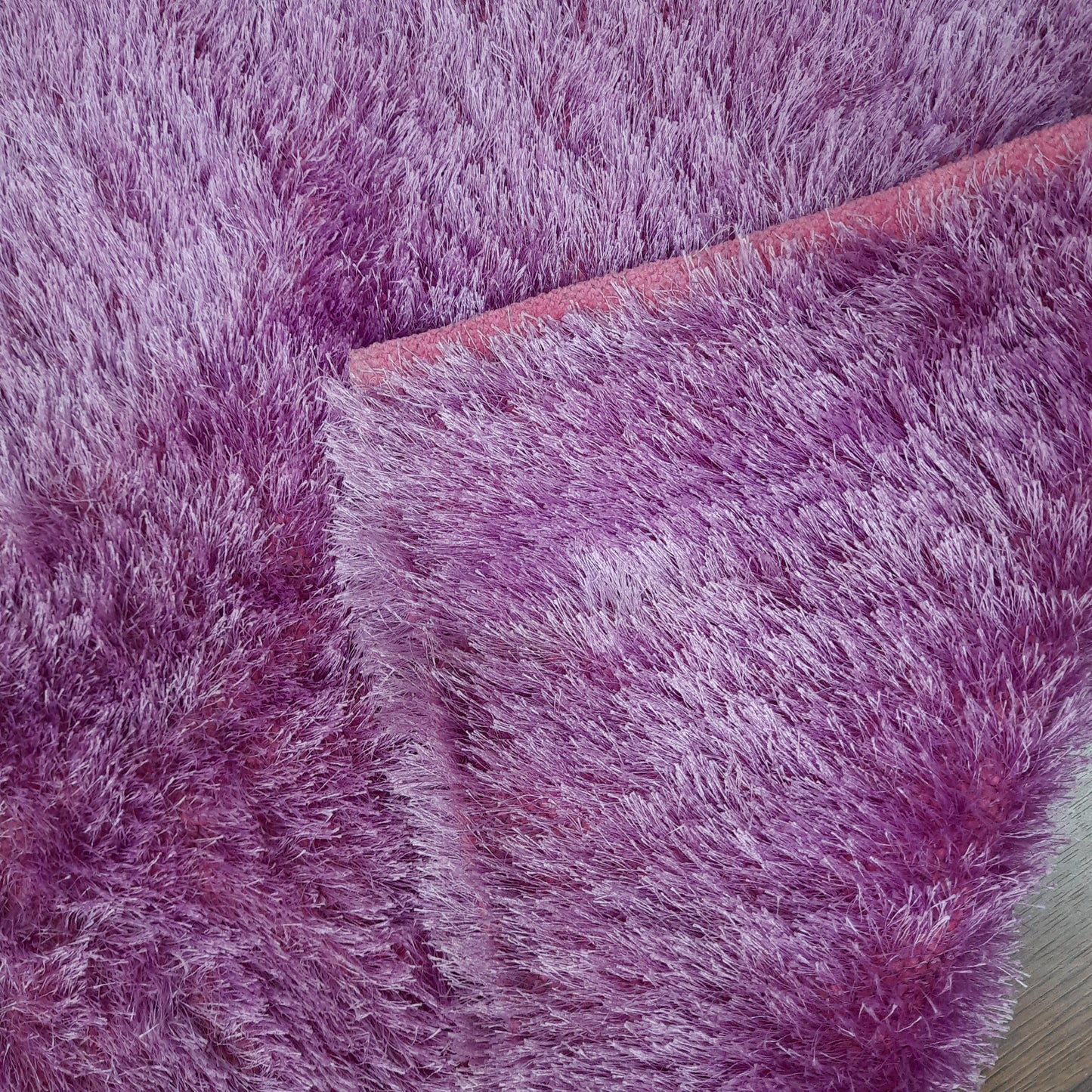 Flurry Yarn Fur Dhurrie For Living Room|Purple|By Avioni| 90cm x 150cm (~3×5 Feet)