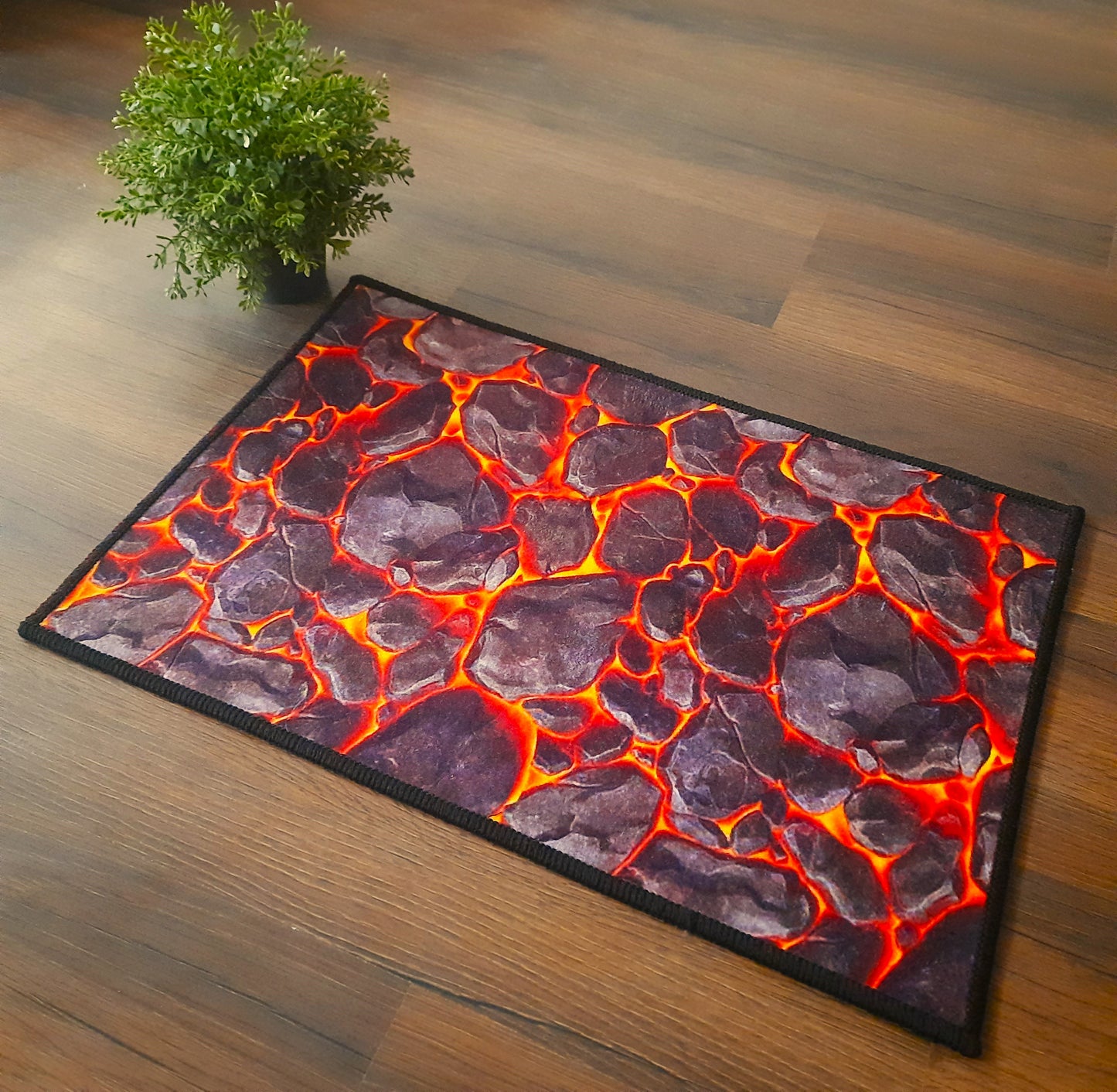 3D Lava Texture Abstract Rectangle mat By Avioni Home | Anti Slip, Durable & Washable | Outdoor & Indoor