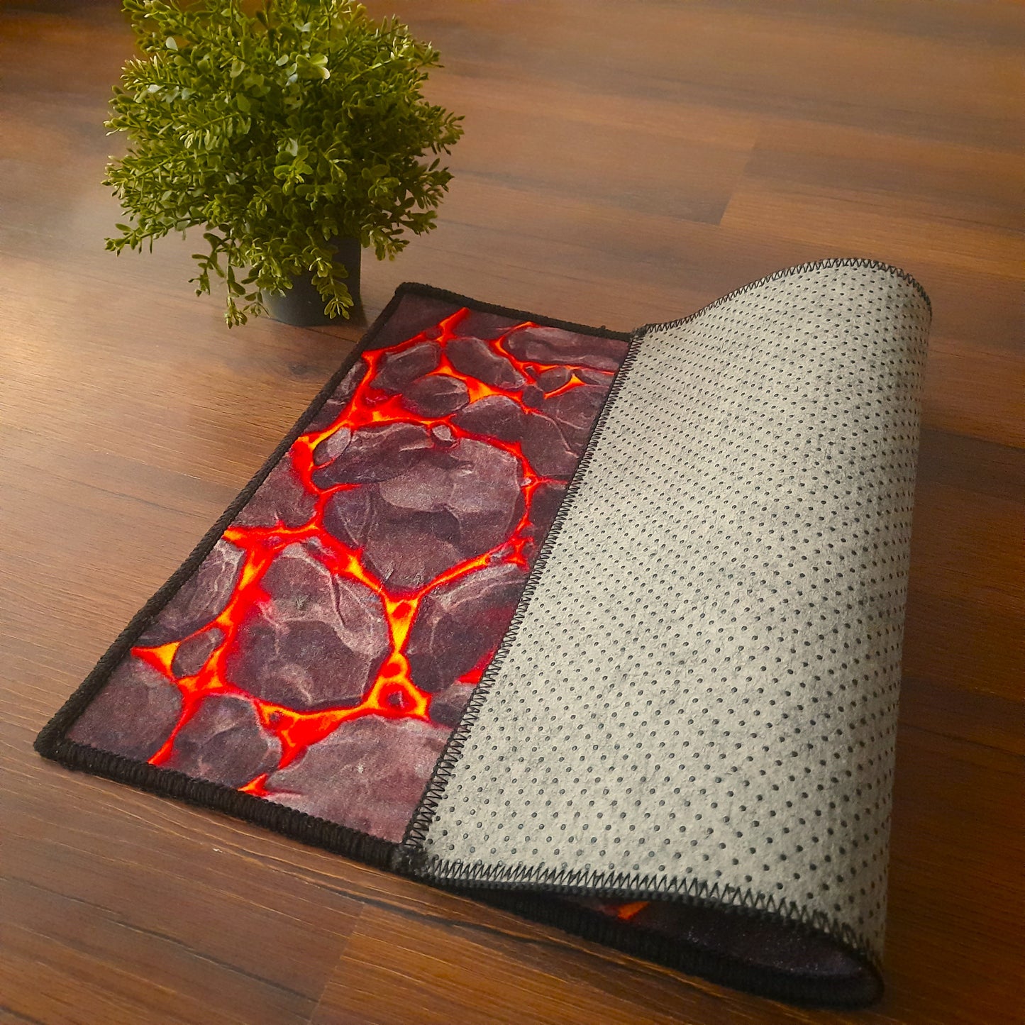 3D Lava Texture Abstract Rectangle mat By Avioni Home | Anti Slip, Durable & Washable | Outdoor & Indoor