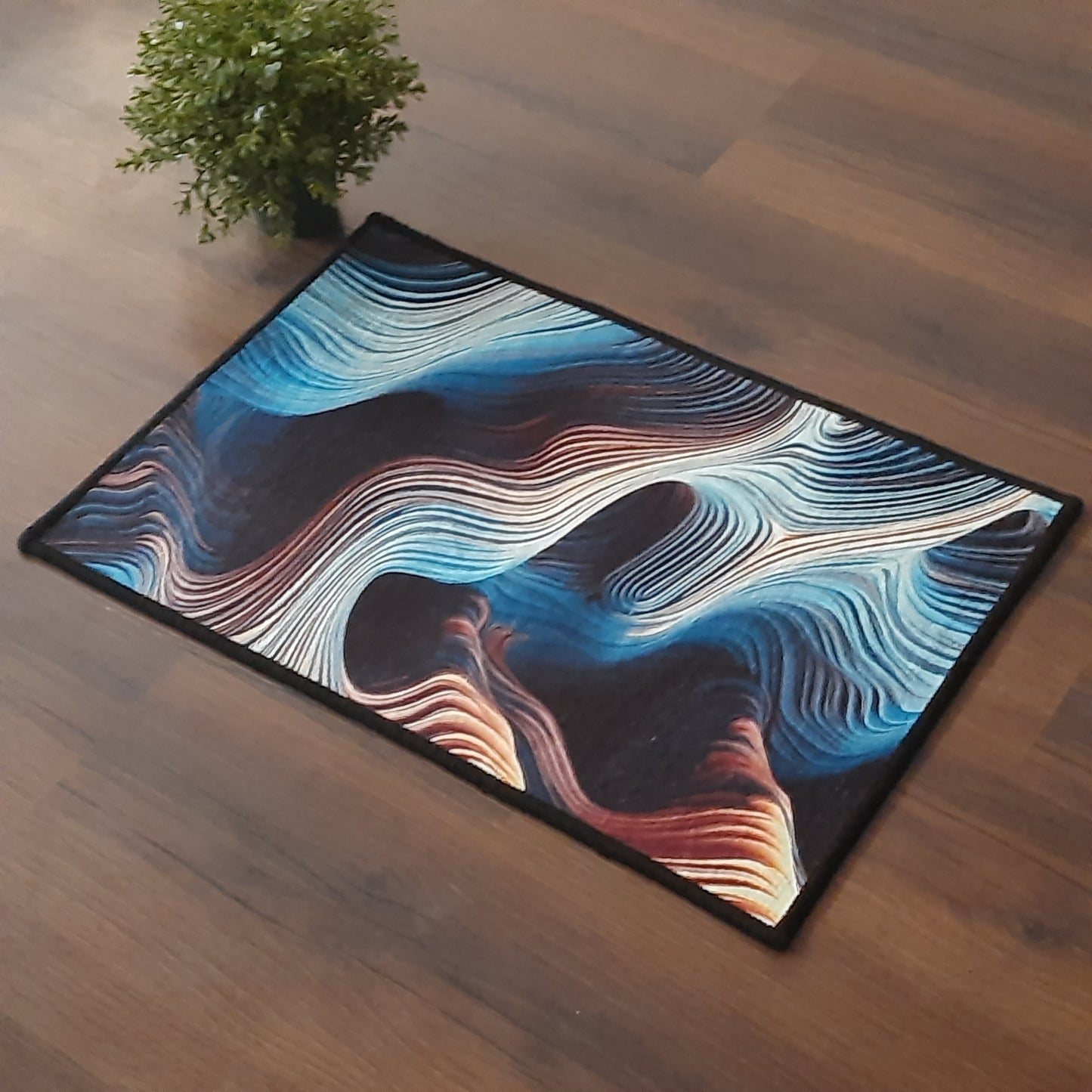 3D Abstract Rectangle mat Collection By Avioni Home | Anti Slip, Durable & Washable | Outdoor & Indoor