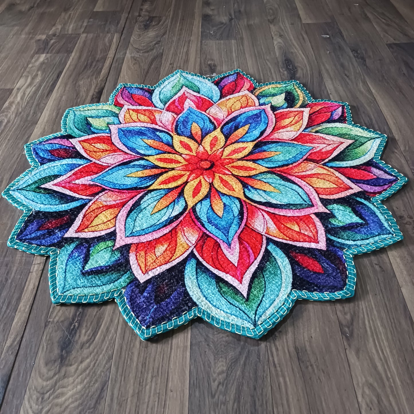 Avioni Home Floor Mats in Beautiful Traditional Rangoli Colors | Anti Slip, Durable & Washable | Outdoor & Indoor