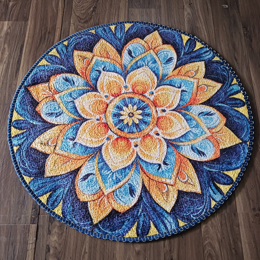 Avioni Home Floor Mats in Beautiful Traditional Rangoli Colors | Anti Slip, Durable & Washable | Outdoor & Indoor