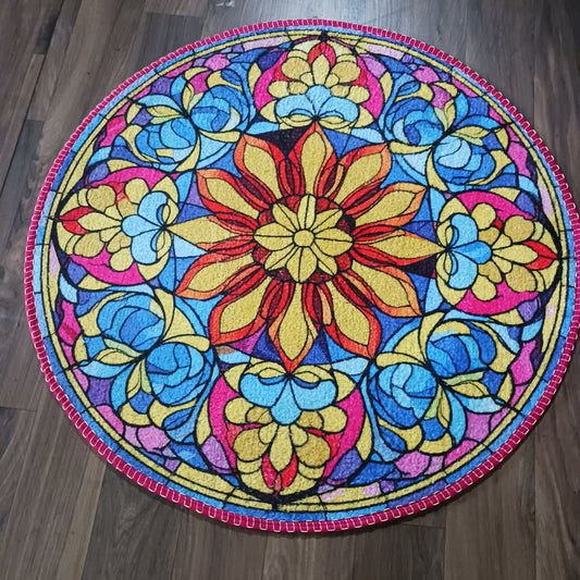 Avioni Home Floor Mats in Beautiful Traditional Rangoli Colors | Anti Slip, Durable & Washable | Outdoor & Indoor