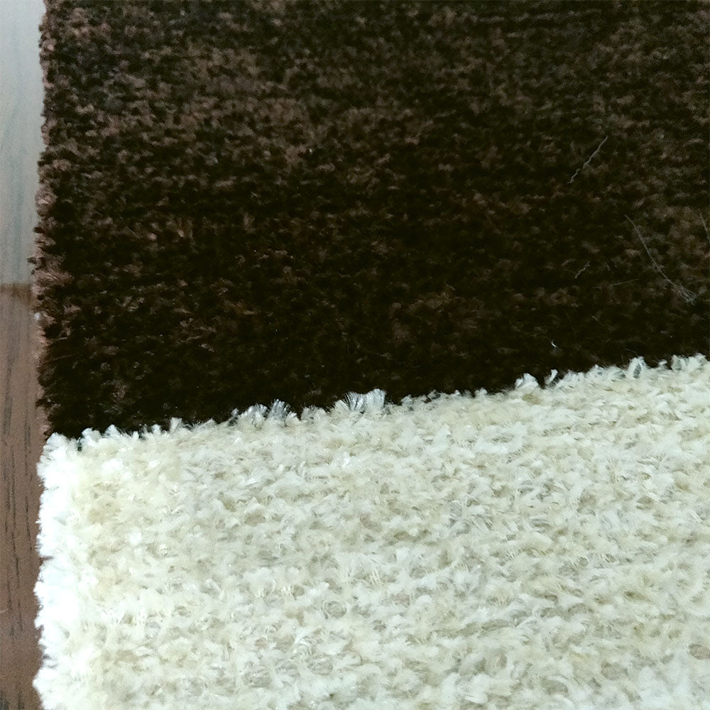 Avioni Carpets for Living Room – Neo Modern Collection Brown-White Carpet/Rug – 90cm x 150cm (~3×5 Feet)