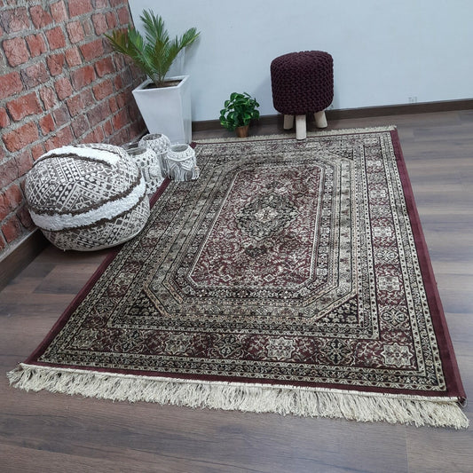 Persian Rugs – Premium Silk Carpet – 120cm x 180cm (~4×6 Feet)-Avioni