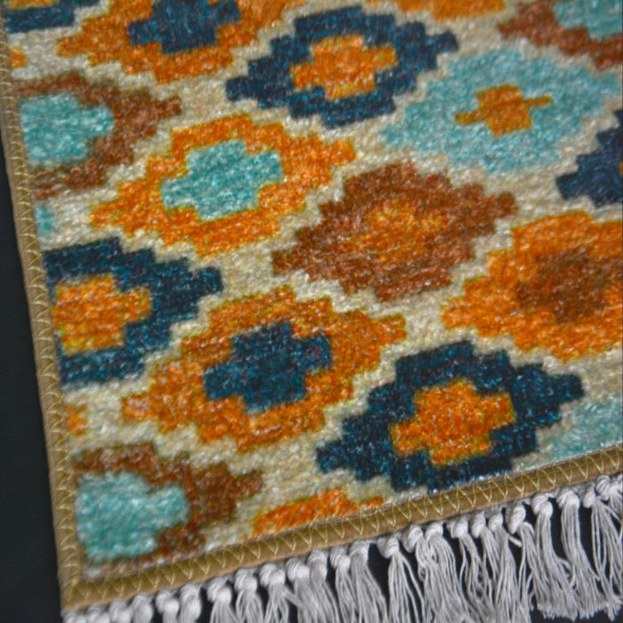 Silk Carpet Ethnic Premium Living Room Rug Mustard -Avioni