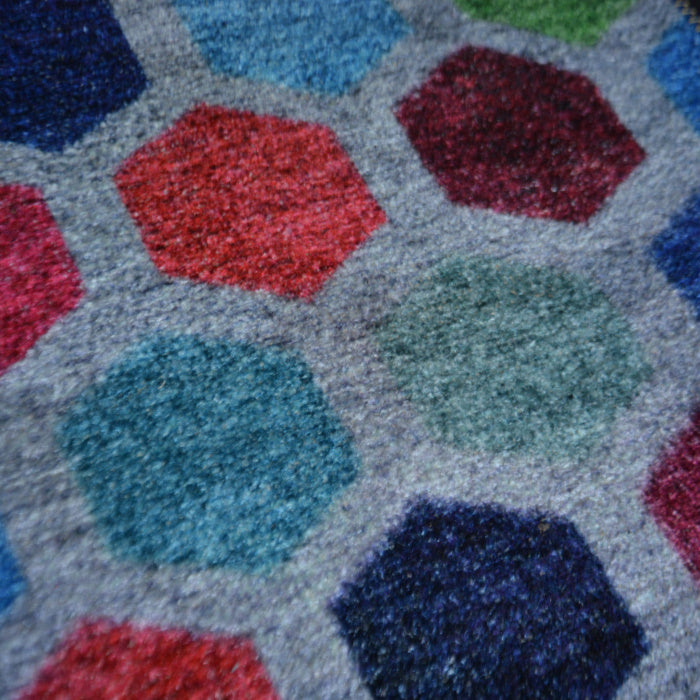 Silk Carpet Modern Design Collection Multicolour Abstract – Living Room Rug – 3×5 Feet (90 x 150 cms)-Avioni