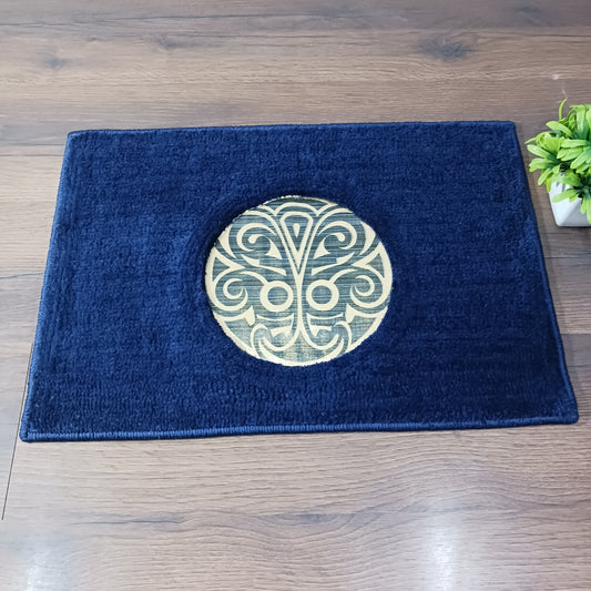 Avioni Desire Collection | Luxury Golden Touch BlueMandala Floor Mat |  Soft And Plush Handmade Door Mats / BathMats -40x60 cms (Copy)