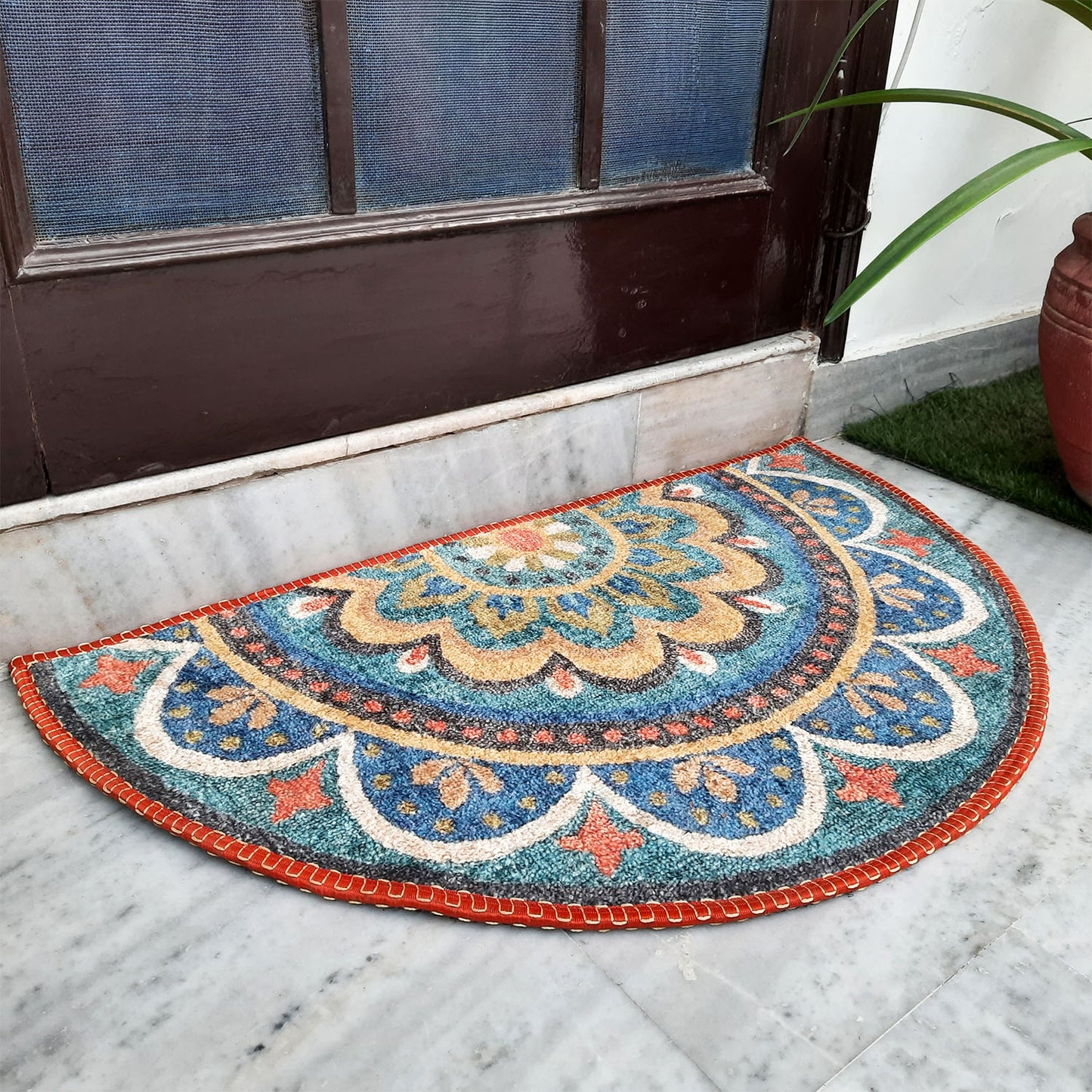 Avioni Home Floor Mats in Beautiful Traditional Rangoli Design