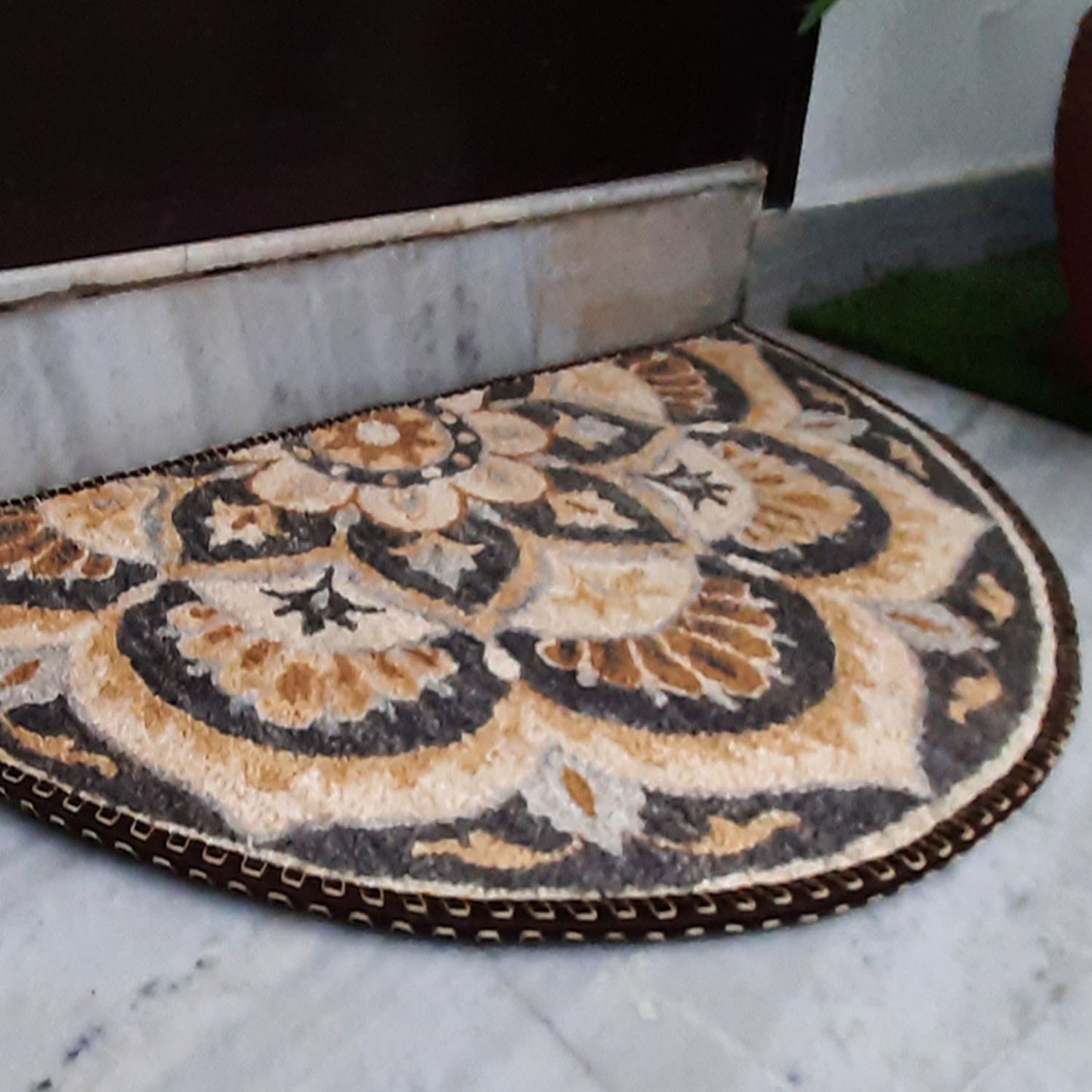 Avioni Home Floor Mats in Beautiful Rangoli Modern Design | Anti Slip, Durable & Washable | Outdoor & Indoor