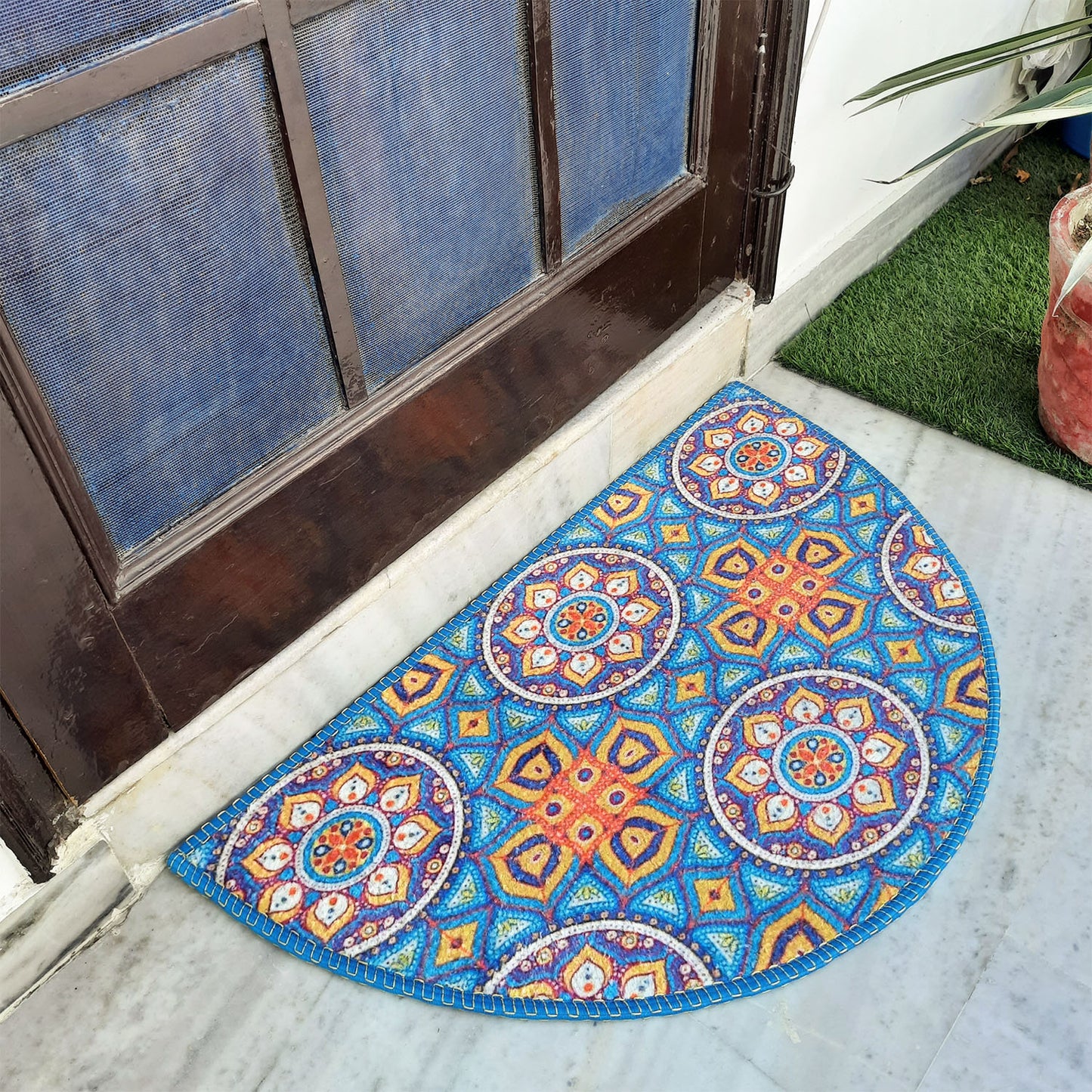 Avioni Home Floor Mats in Beautiful Moroccan Design | Anti Slip, Durable & Washable | Outdoor & Indoor