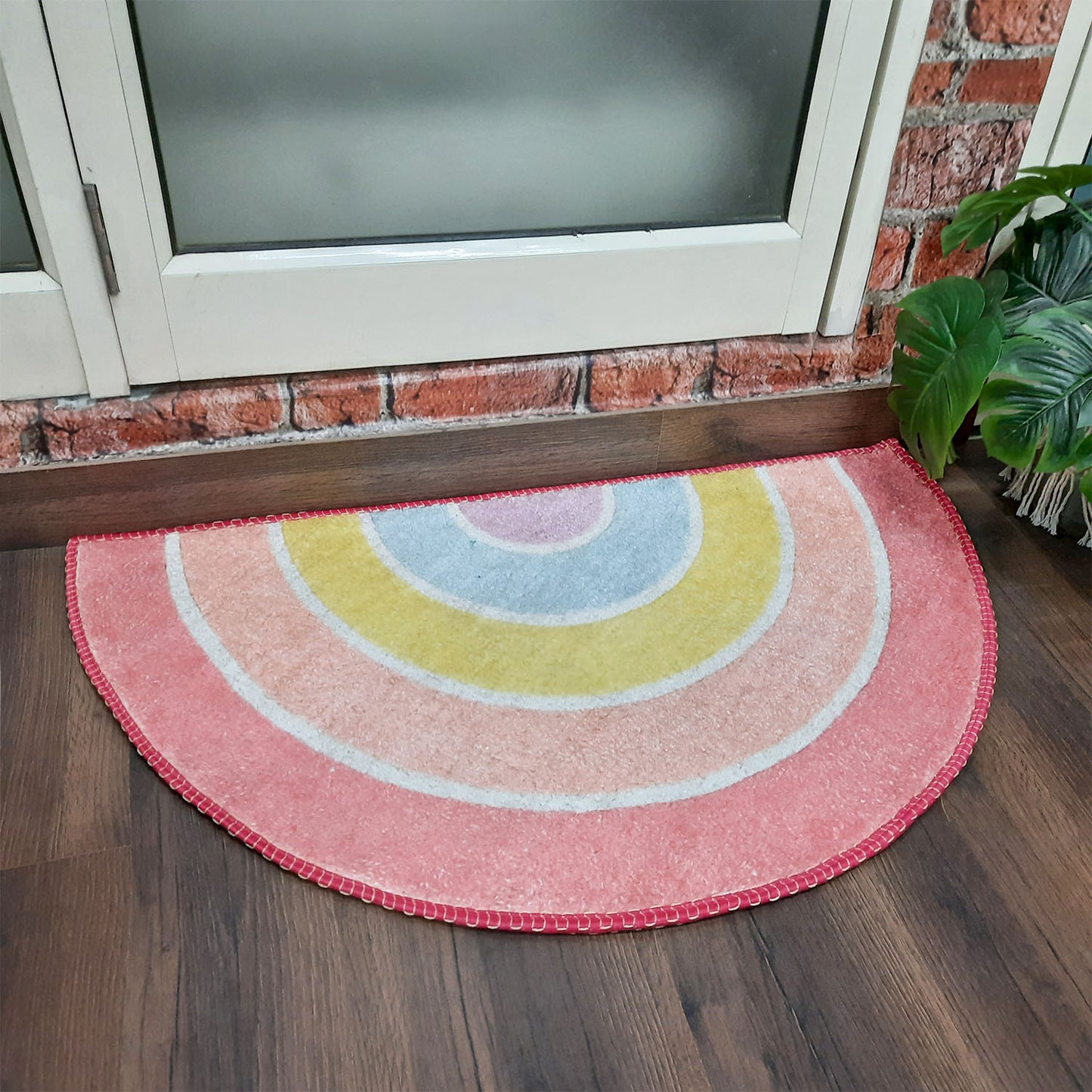 Avioni Home Floor Mats in Beautiful Rainbow Design | Anti Slip, Durable & Washable | Outdoor & Indoor