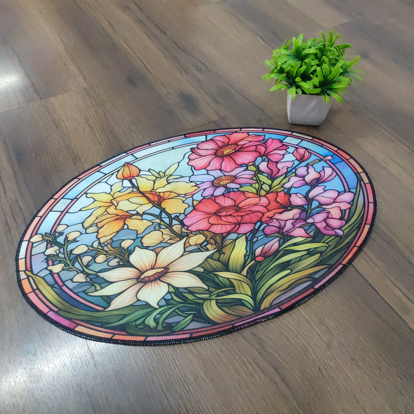 Avioni Oasis Collection |Anti-Slip, Washable, Premium Floral Print | Floor Mat/Bath Mat |  Bath Mats-40x60 cms (Set of 3 Pieces) (Copy)