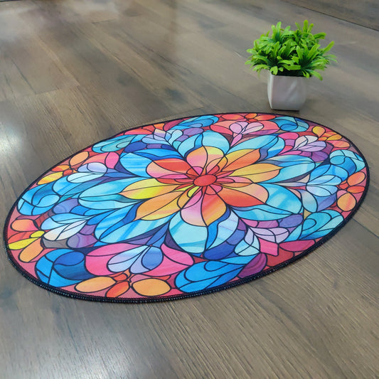 Avioni Oasis Collection |Anti-Slip, Washable, Premium Floral Print | Floor Mat/Bath Mat |  Bath Mats-40x60 cms (Set of 3 Pieces)