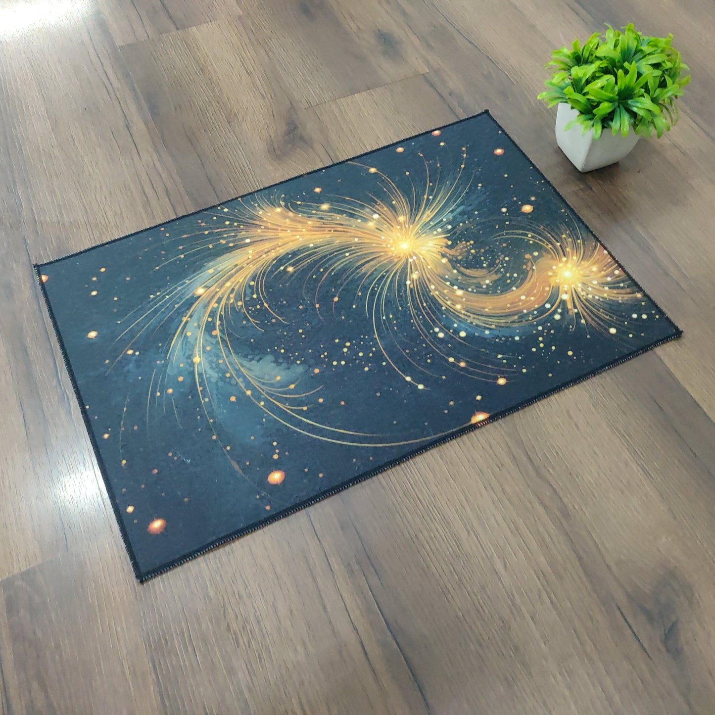 Avioni Oasis Collection |Anti-Slip, Washable, Premium Rectangular Galaxy Print | Floor Mat/Bath Mat |  Bath Mats-40x60 cms (Set of 3 Pieces)