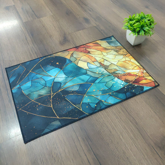 Avioni Oasis Collection |Anti-Slip, Washable, Premium Rectangular Moden Art Print | Floor Mat/Bath Mat |  Bath Mats-40x60 cms (Set of 3 Pieces)