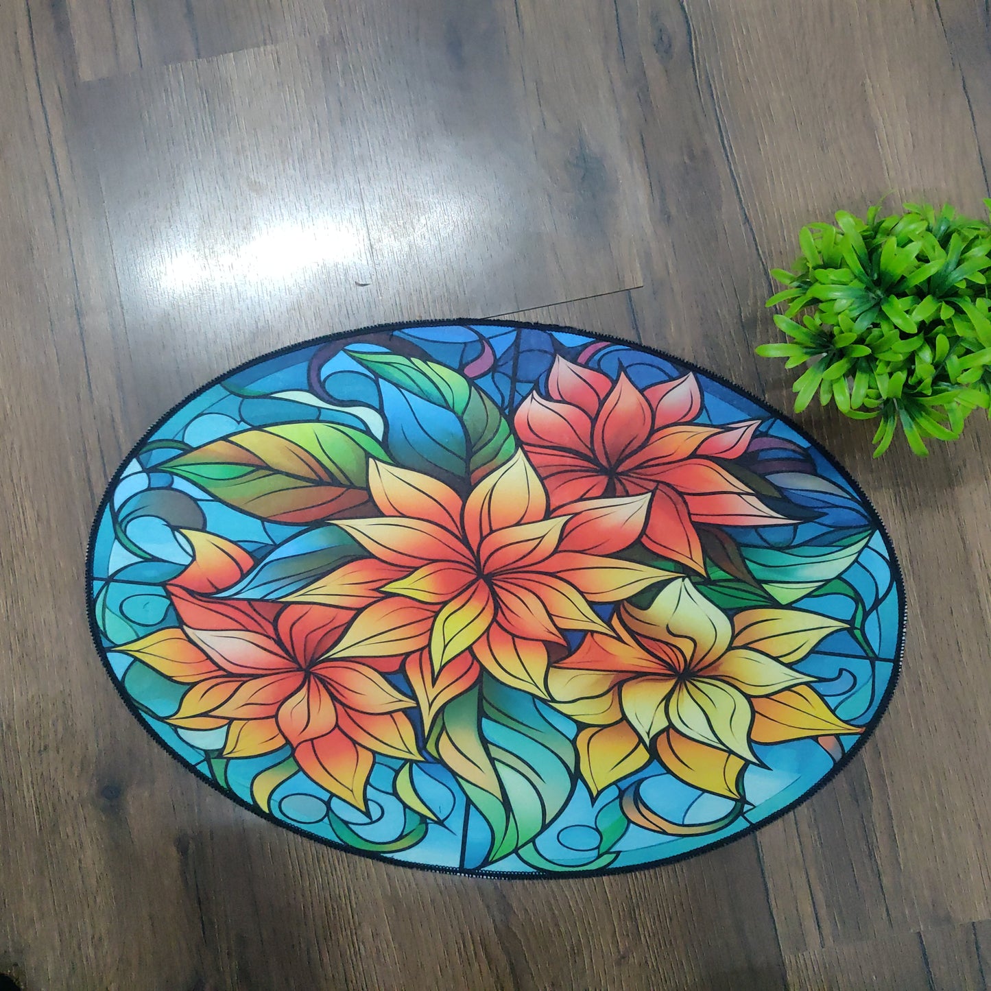 Avioni Oasis Collection |Anti-Slip, Washable, Premium Floral Print | Floor Mat/Bath Mat |  Bath Mats-40x60 cms (Set of 3 Pieces)