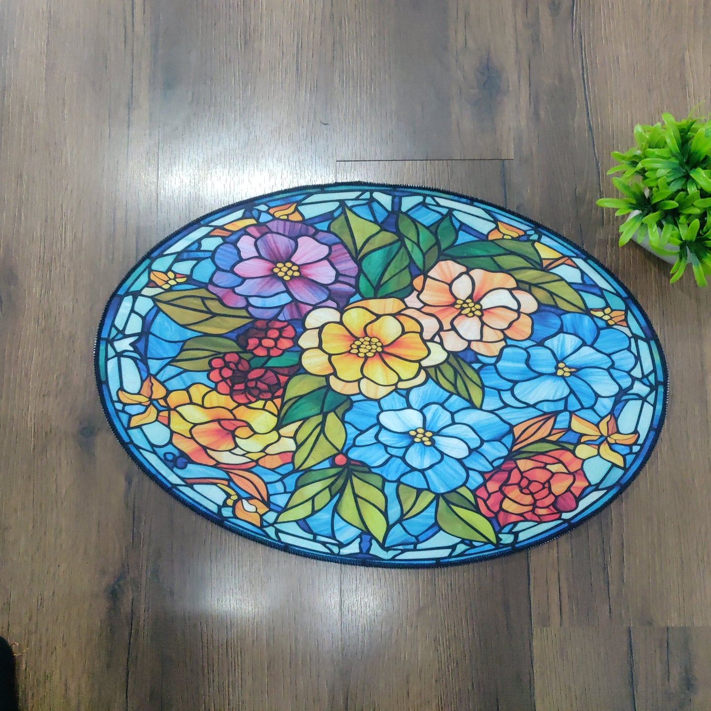 Avioni Oasis Collection |Anti-Slip, Washable, Premium Floral Print | Floor Mat/Bath Mat |  Bath Mats-40x60 cms (Set of 3 Pieces)