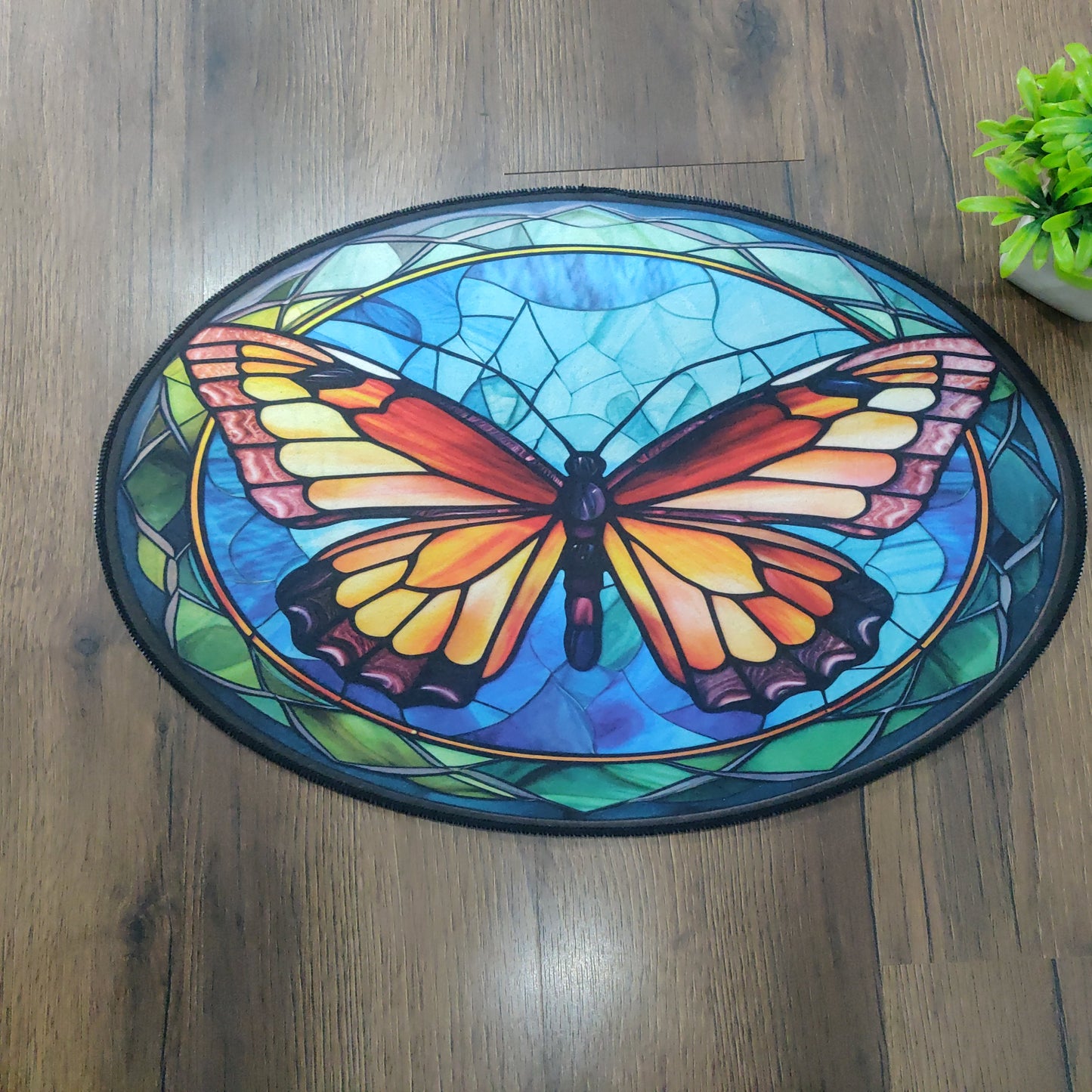 Avioni Oasis Collection |Anti-Slip, Washable, Premium Butterfly Print | Floor Mat/Bath Mat |  Bath Mats-40x60 cms (Set of 3 Pieces)
