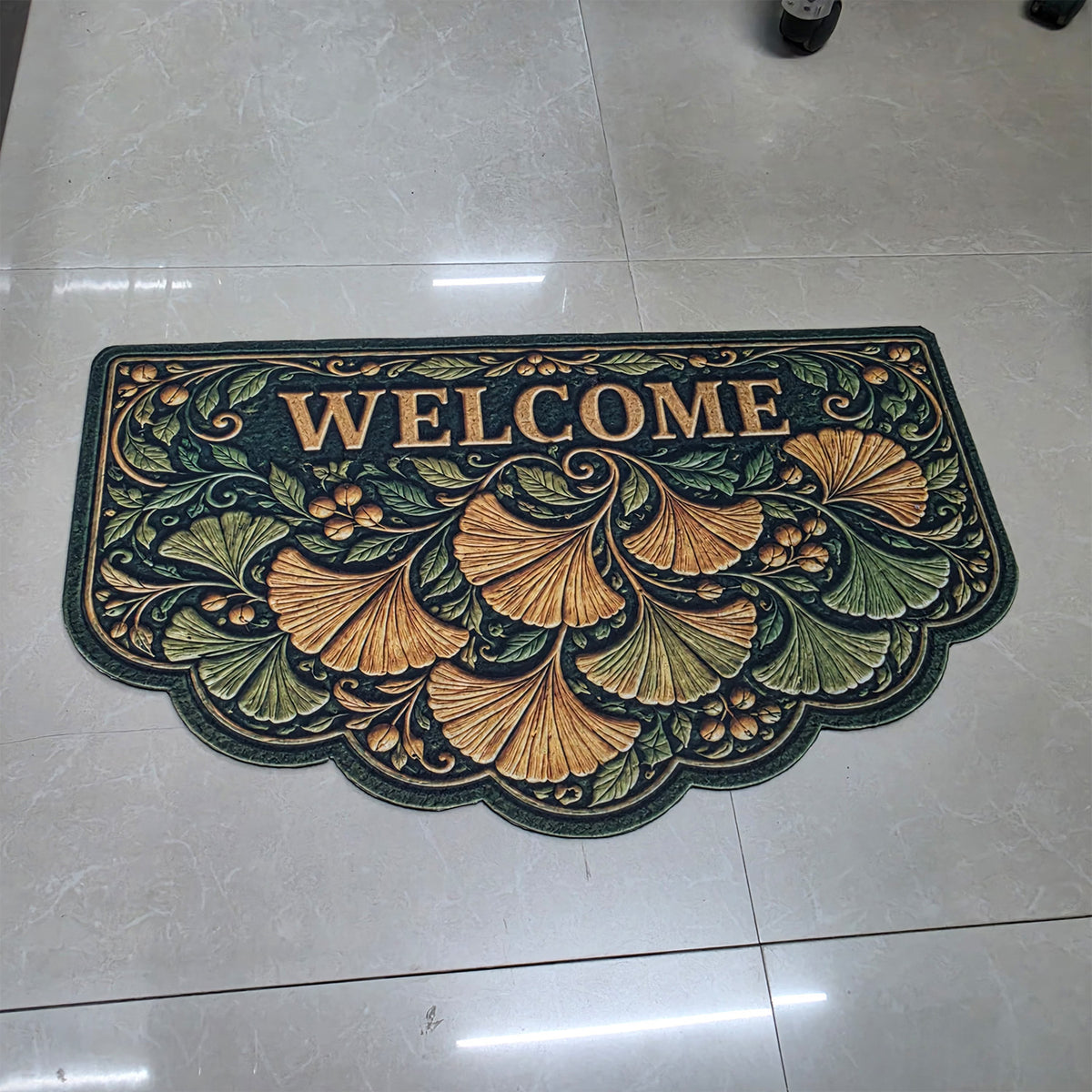 Avioni Home "Elitaire Welcome Collection" Floormat | Premium Floral Welcome Door Mat | Set of 2 or 3 | High Wear Resistance, 4mm Profile for Easy Door Clearance & High-Grip Silicone Anti-Slip Backing | 45 × 75 cm