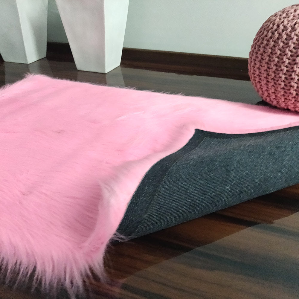 Soft Shaggy Rugs – Fluffy Rug – Pink Premium Long Faux Fur – Avioni Carpets