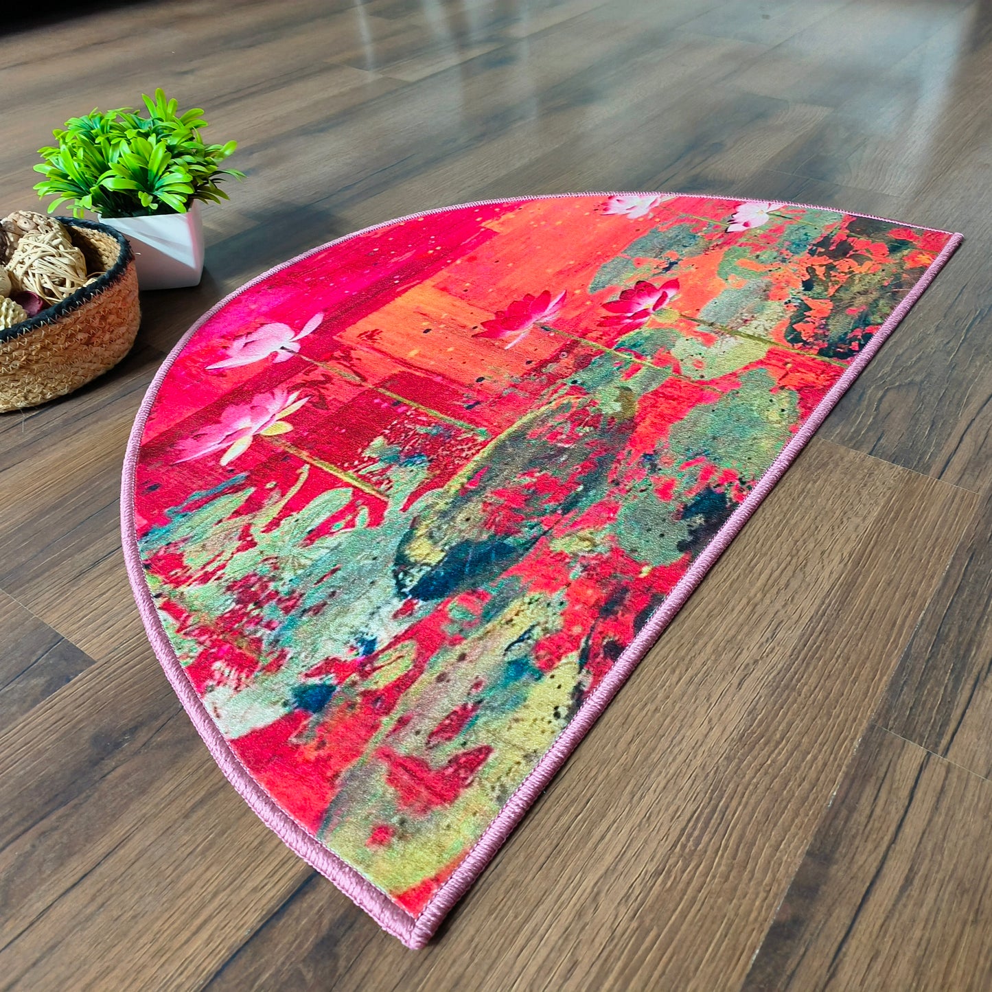 Avioni Home | Crescent Collection | Floor Mats in Forest Design Multi Colour  | Anti Slip, Durable & Washable | Outdoor & Indoor