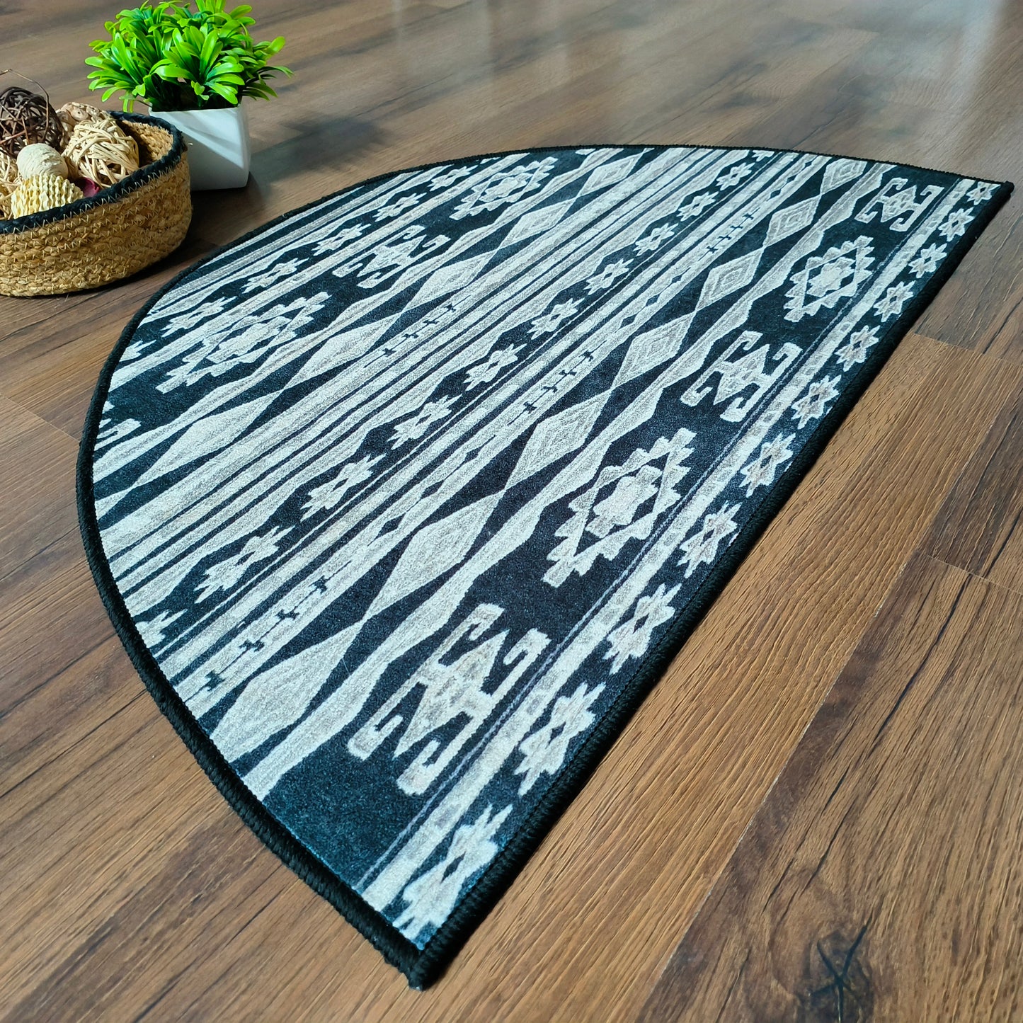 Avioni Home | Crescent Collection | Floor Mats in Boho Design Multi Colour  | Anti Slip, Durable & Washable | Outdoor & Indoor