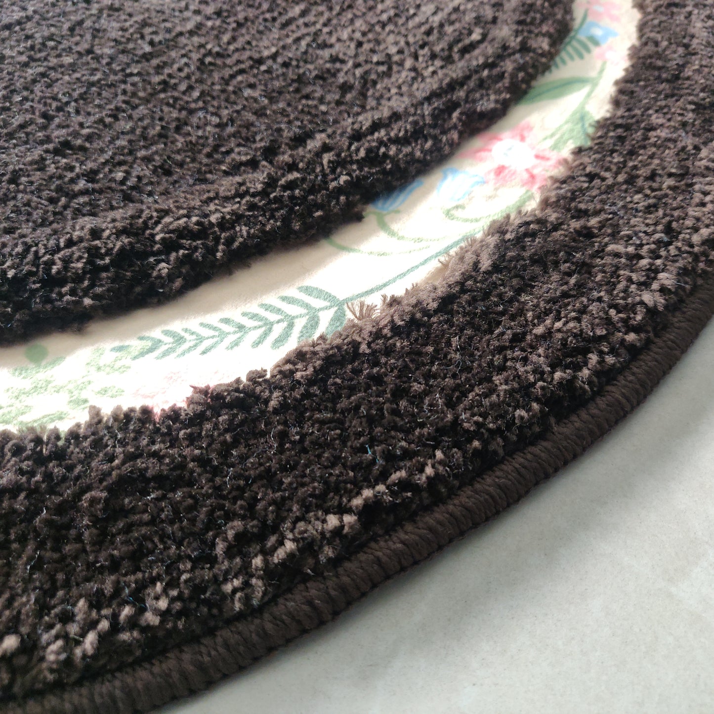 Avioni Home| Zengrove Floormat Collection | Soft Shaggy Oval Shape Floor mat /Door Mat | Dark Coffee | Fluffy & 10mm Thick Mat | 40 x 60 CM