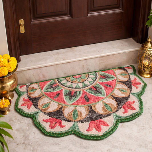 Avioni Home Floor Mat Modern Compass Design | Anti Slip, Durable & Washable | Outdoor & Indoor