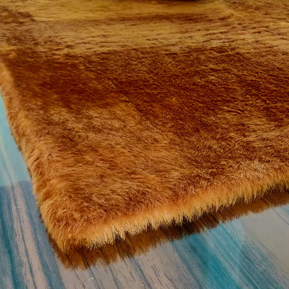 Soft Shaggy Rugs – Fluffy Rug – Brown Premium Faux Fur – Avioni Carpets