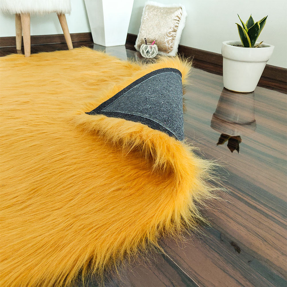 Soft Shaggy Rugs – Fluffy Rug – Brown Premium Long Faux Fur – Avioni Carpets