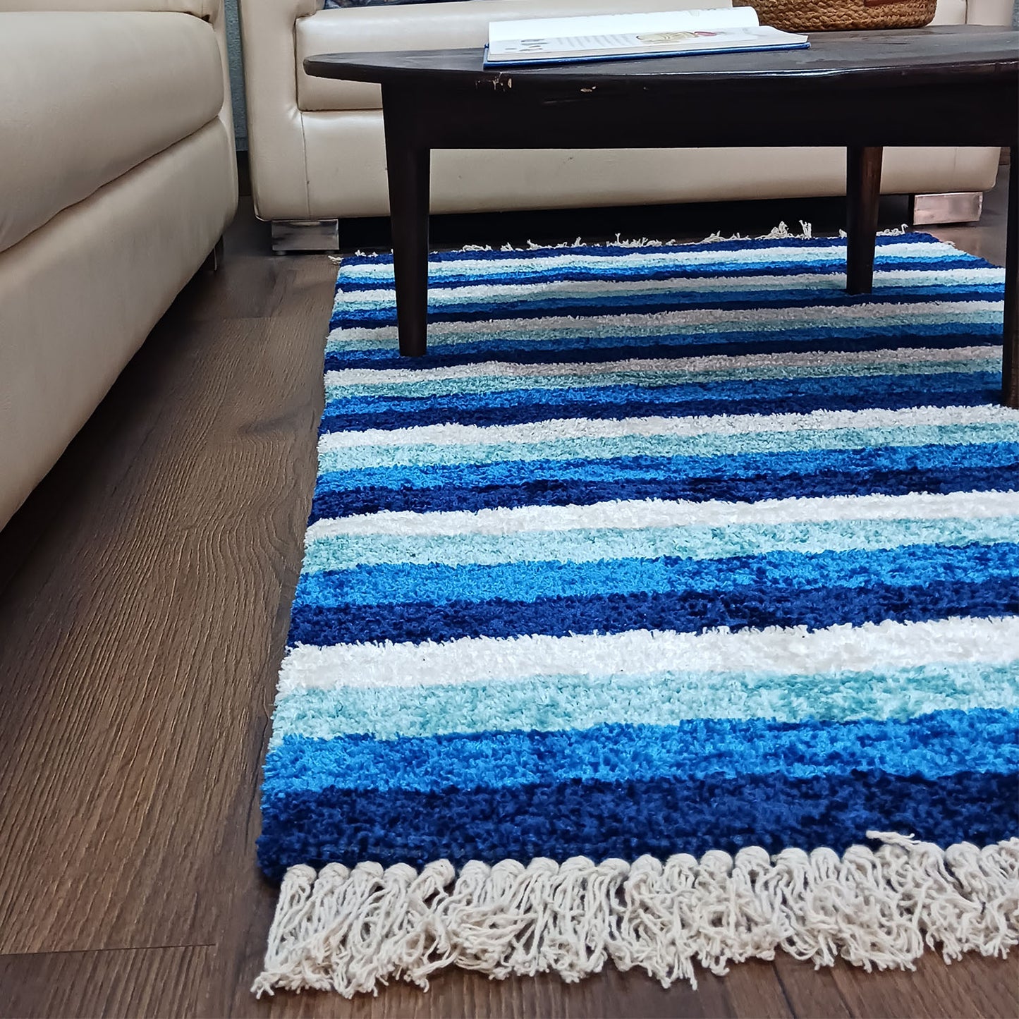 Avioni Carpets for Living Room – Neo Modern Collection Blue Carpet/Rug – 90cm x 150cm (~3×5 Feet)